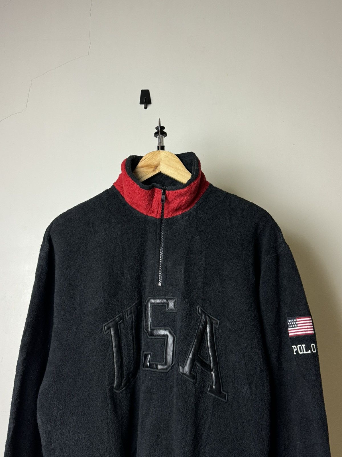 Polo Ralph Lauren × Ralph Lauren × Vintage Polo sport usa quarter zipper jacket Size US M / EU 48-50 / 2 - 4 Thumbnail