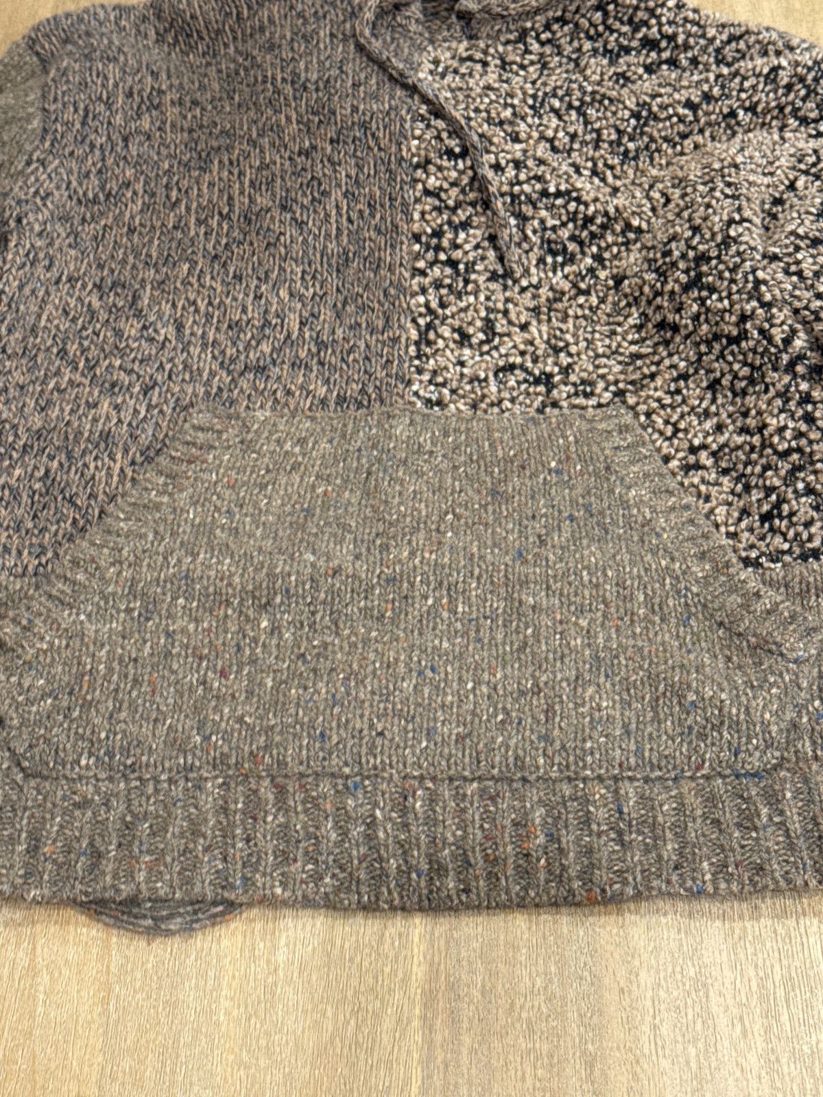 John Elliott John Elliott Knit Distressed Patchwork Hoodie M Size US M / EU 48-50 / 2 - 6 Thumbnail
