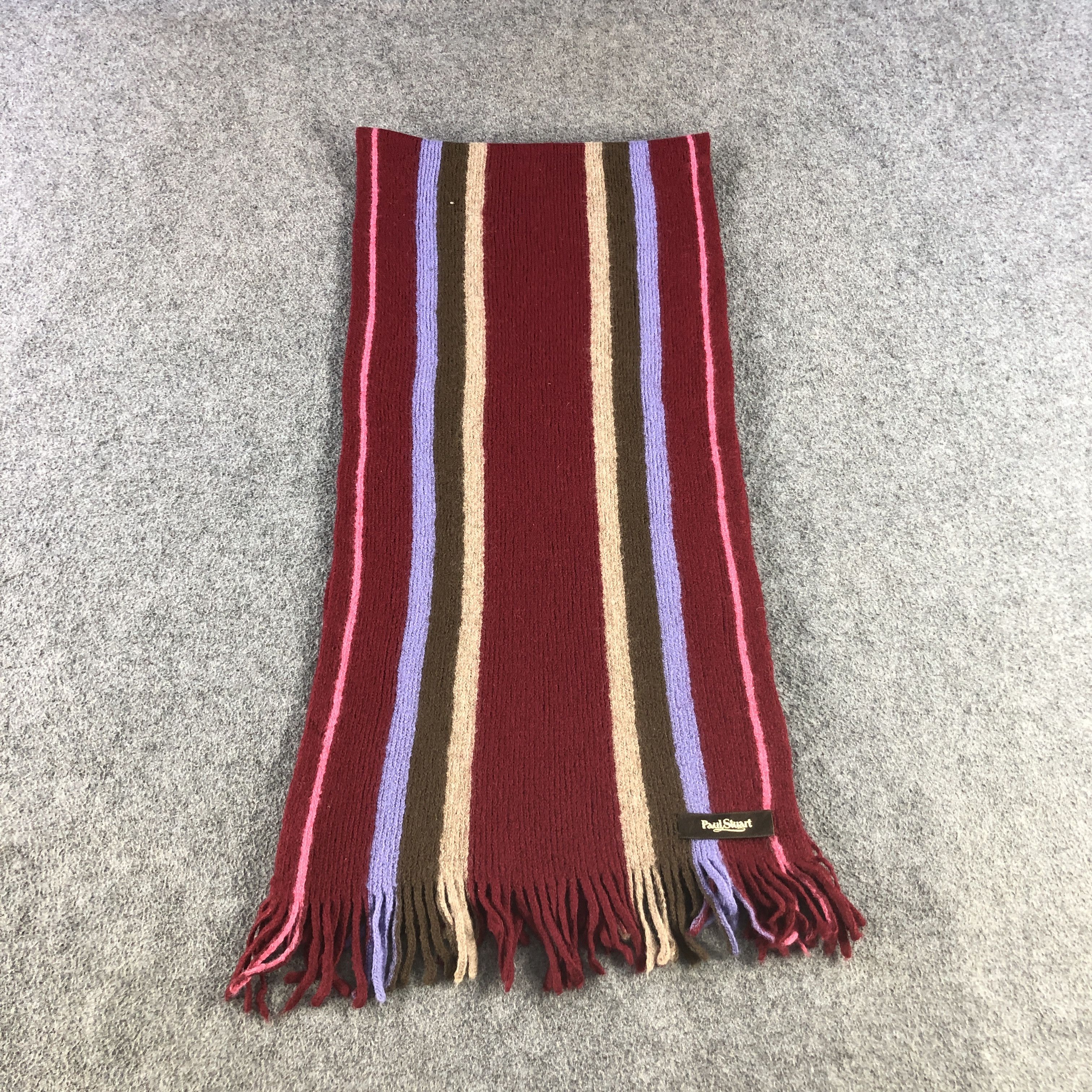 Paul Stuart Paul Stuart Wool Scarf Muffler V2829 Size ONE SIZE - 2 Thumbnail