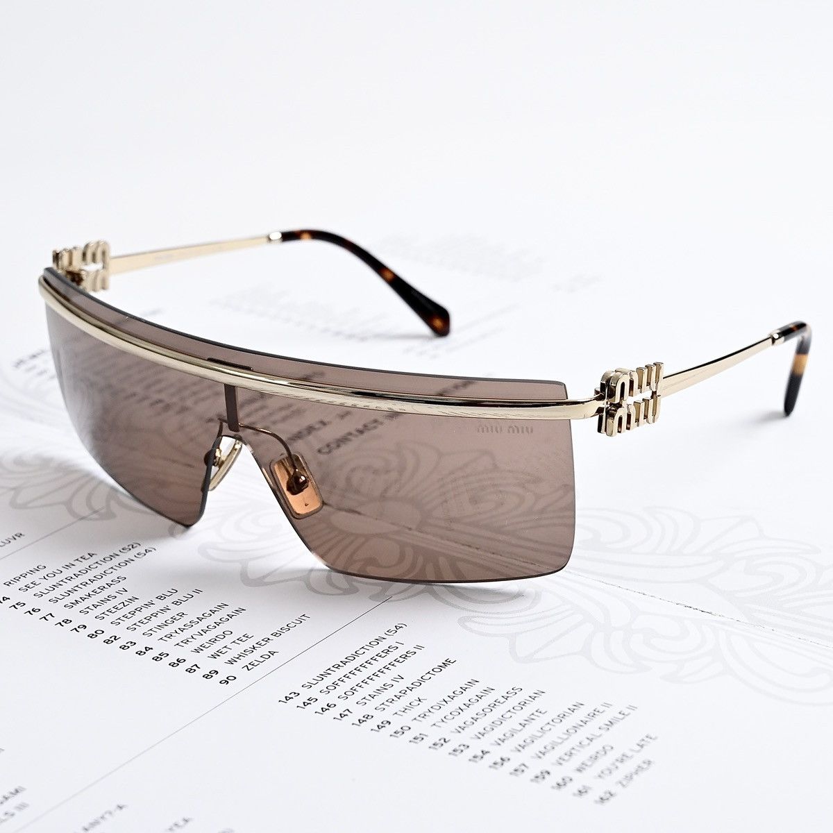 Miu Miu MIU MIU 0MU 50ZS SUNGLASSES Size ONE SIZE - 2 Thumbnail