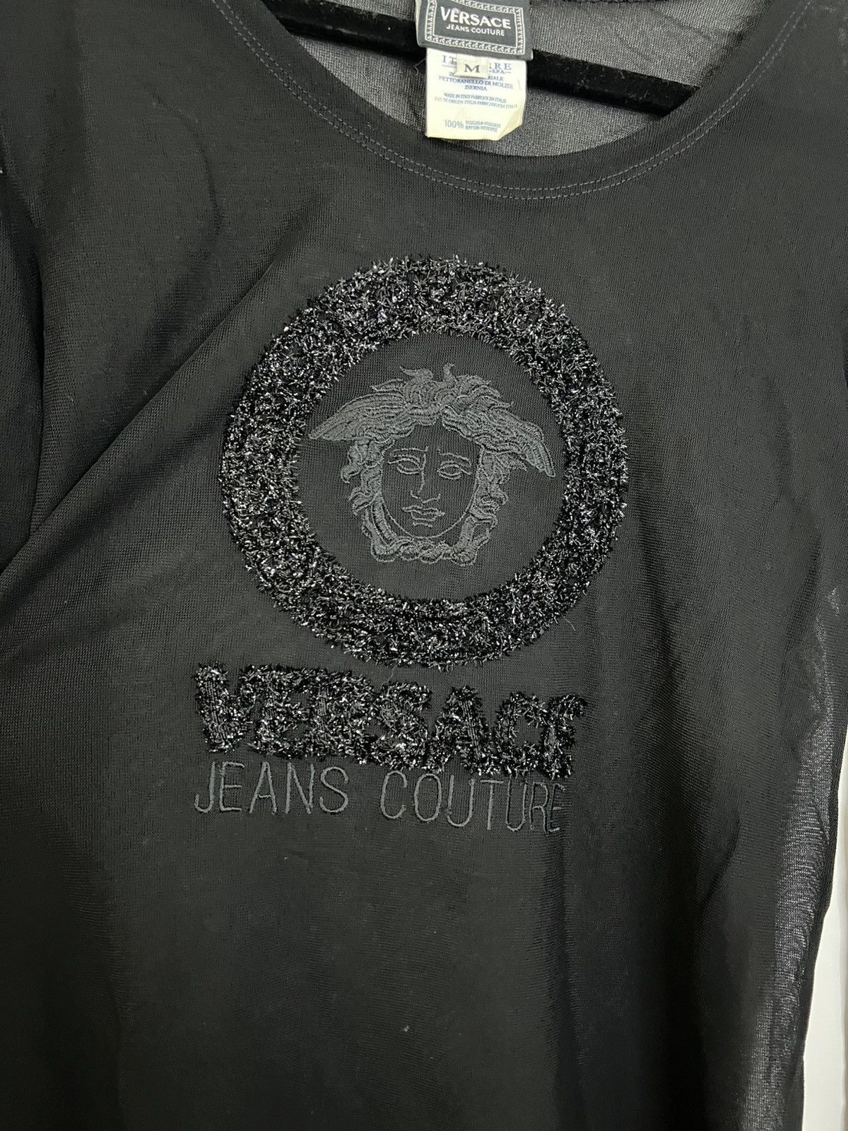 Versace Jeans Couture Versace jeans couture top black long sleeved M Size M / US 6-8 / IT 42-44 - 3 Thumbnail