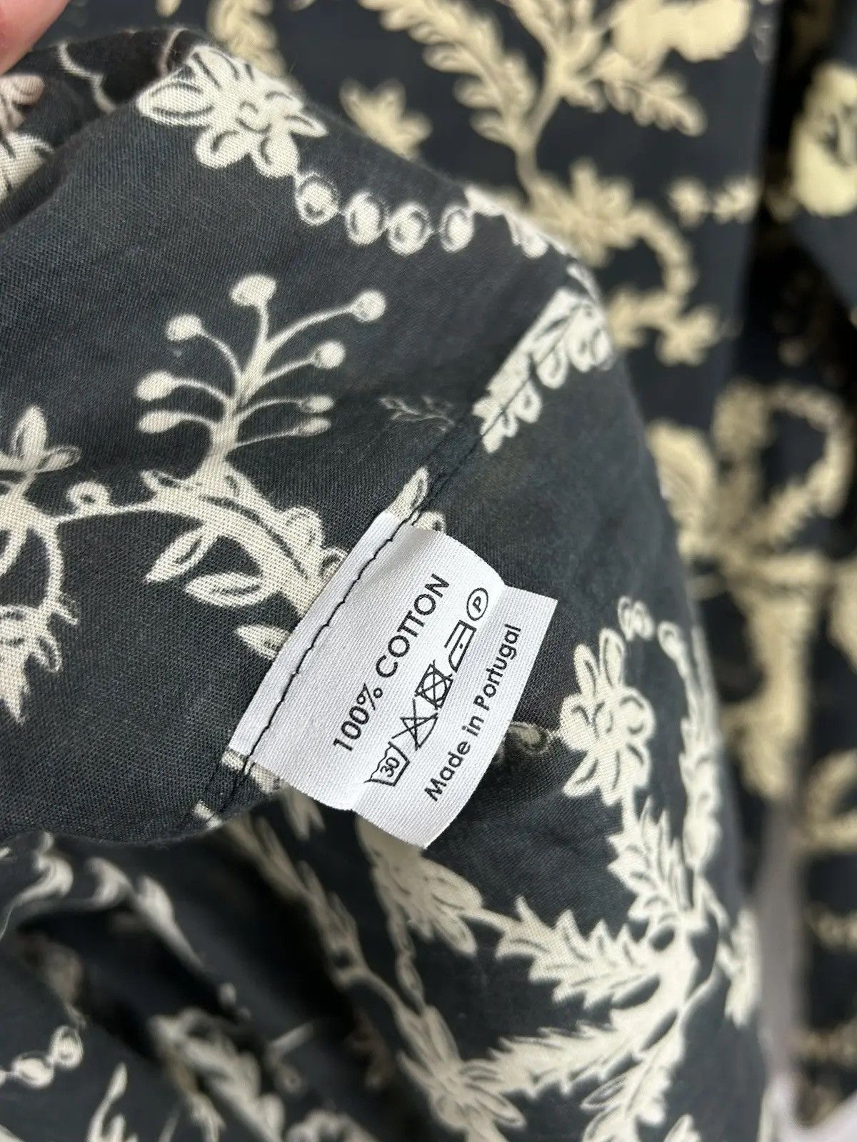Dries Van Noten Dries Van Noten Floral Leaves Ornament Long Sleeve Shirt Size US L / EU 52-54 / 3 - 8 Thumbnail