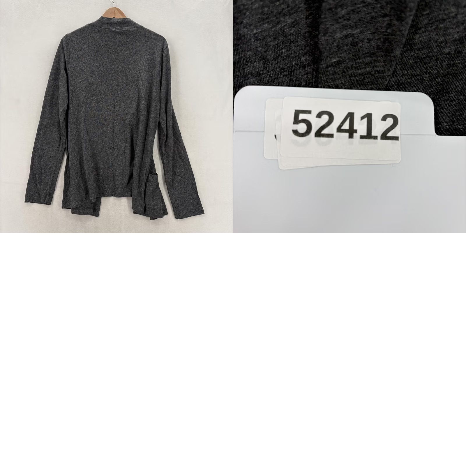 J.Crew J.CREW Cardigan Womens XL Gray Cotton Modal Open Front Pockets Knit NWT Sweater Size XL / US 12-14 / IT 48-50 - 9 Thumbnail