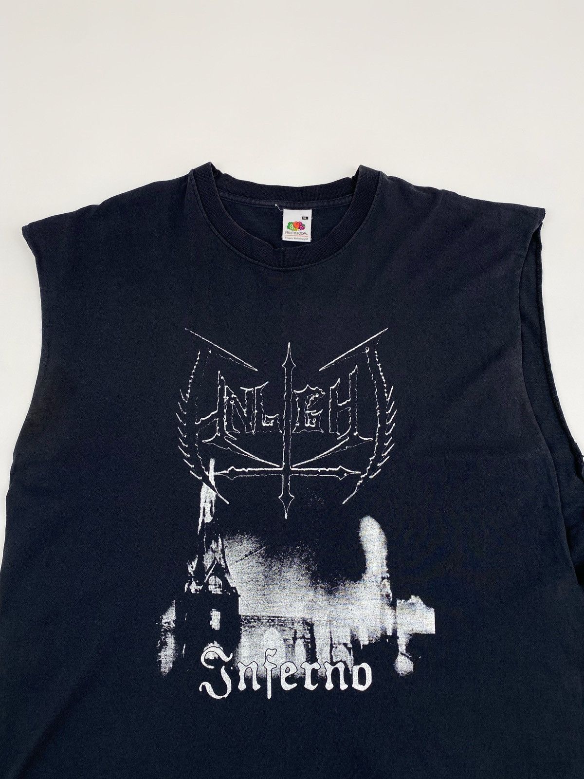Vintage Vintage Infernal Conquerors Cropped Tank Top T-Shirt Size US XL / EU 56 / 4 - 2 Thumbnail