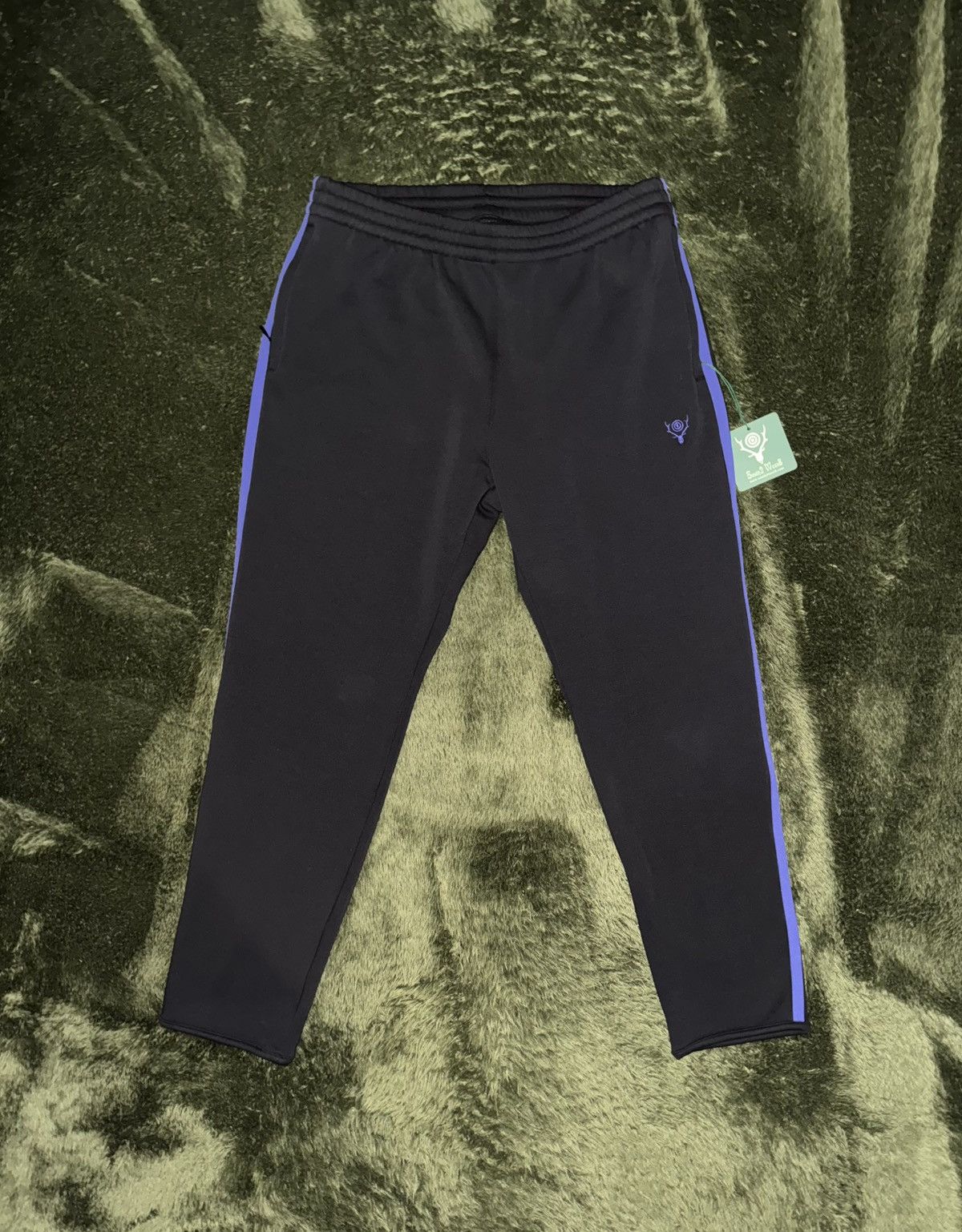 South2 West8 [L] South2 West8 Side Line Fleece Track Pants Black Size US 36 / EU 52 - 1 Thumbnail