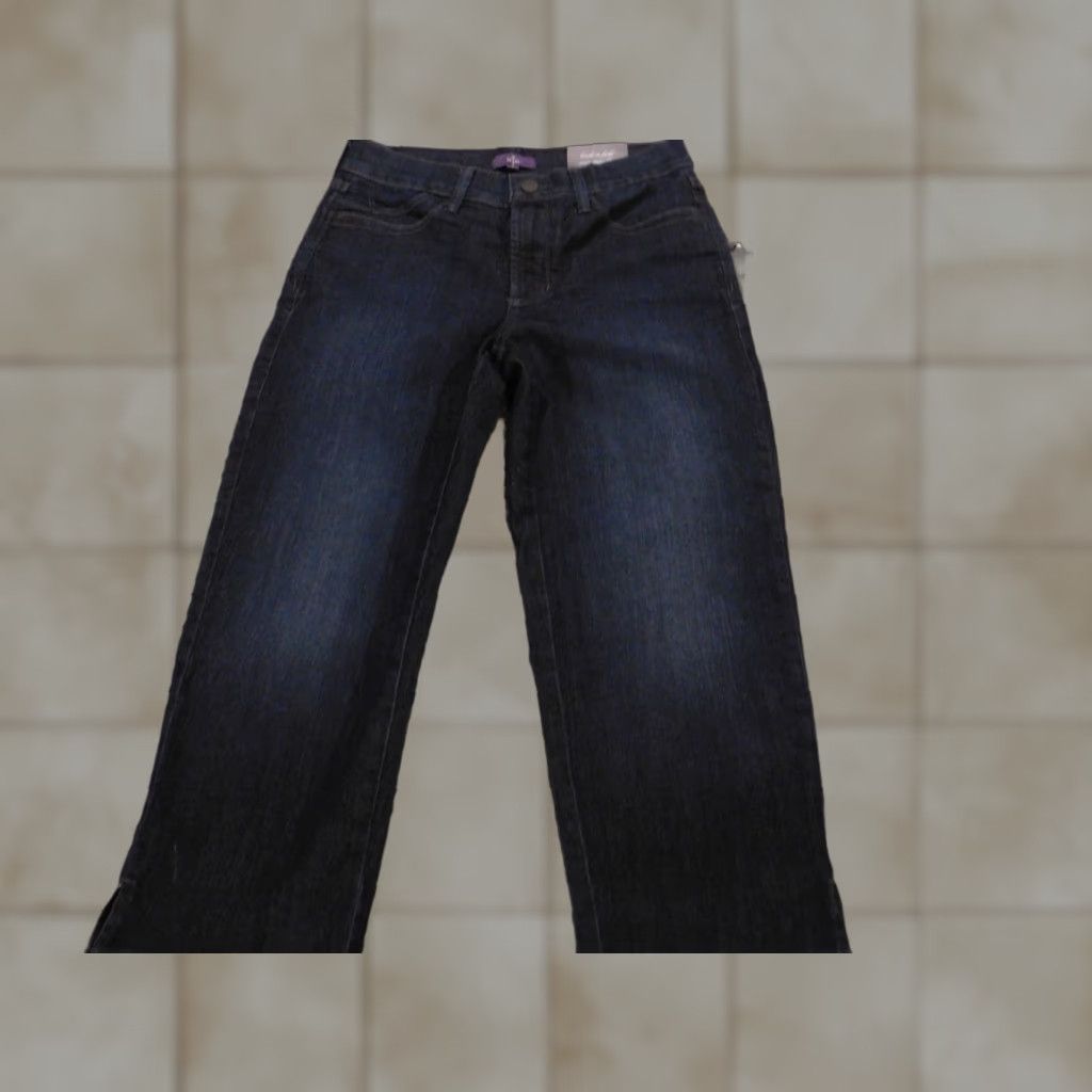 NYDJ NYDJ Jeans Cropped Blue 0 Womens Regular Inseam 20 Denim Zipper Cotton Blend Polyester Crop Size 25" / US 0 / IT 36 - 1 Thumbnail