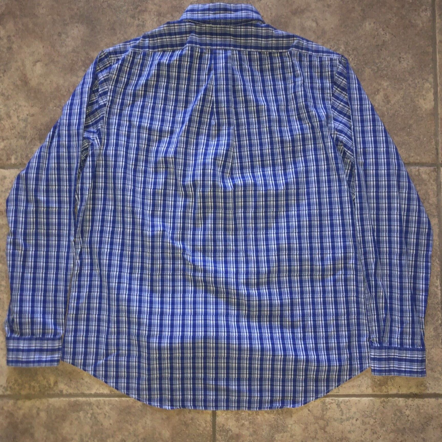 Polo Ralph Lauren VINTAGE Polo Ralph Lauren Men's Long Sleeve Button Shirt XL Blue Plaid Casual Size US XL / EU 56 / 4 - 4 Thumbnail