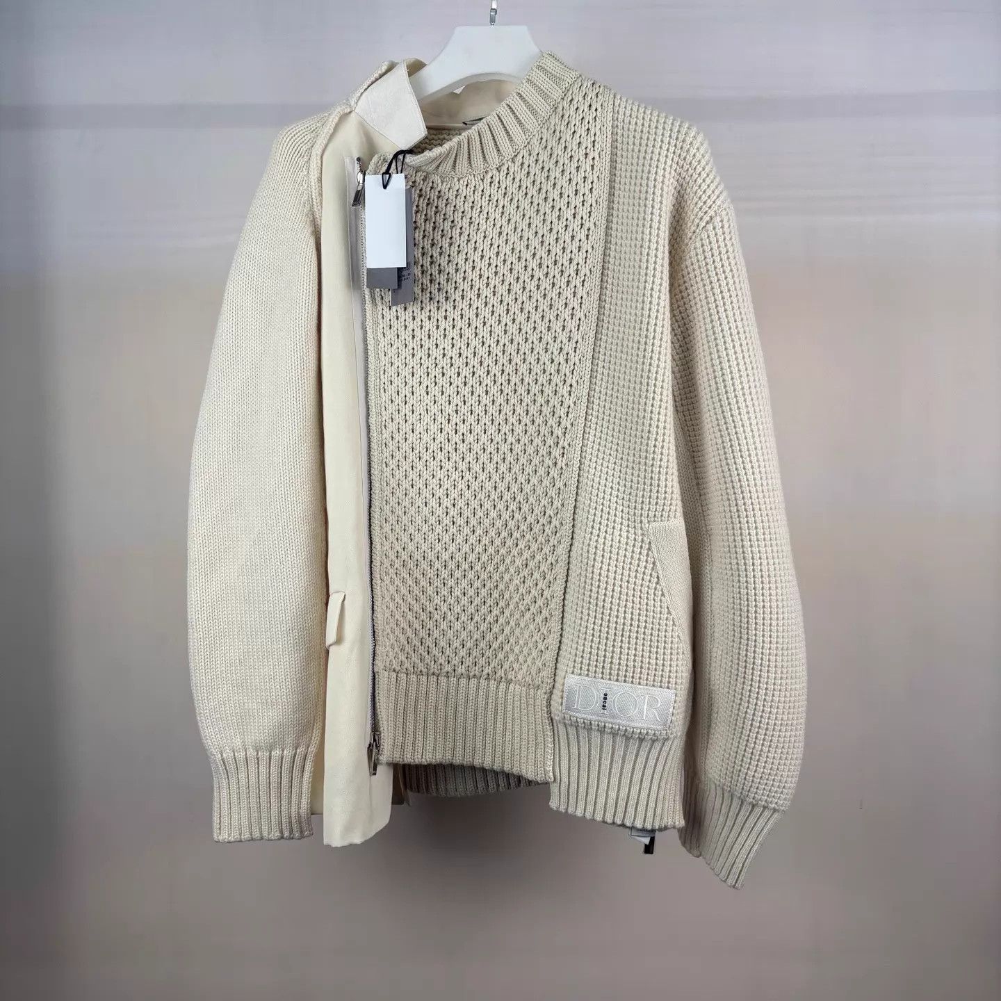 Dior Dior x sacai Wool-Cashmere Knit Sweater L Size US L / EU 52-54 / 3 - 1 Thumbnail