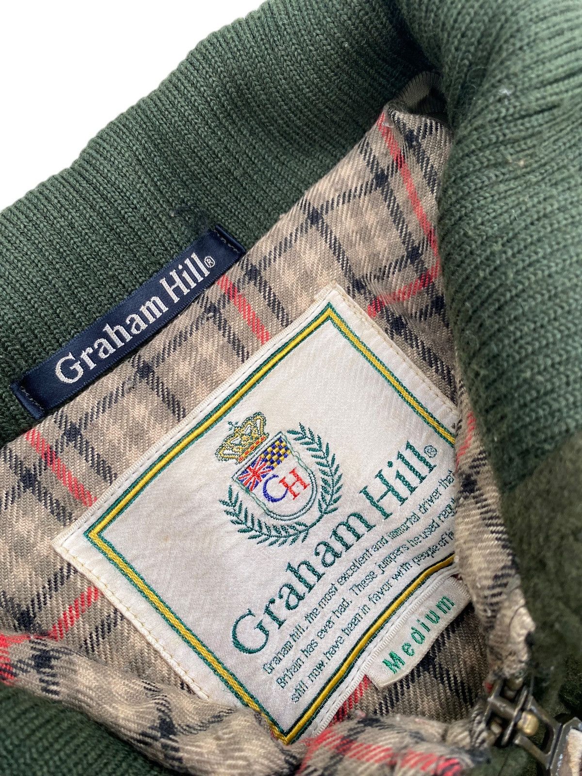 Japanese Brand Vtg Graham Hill Wool Bomber Jacket Size US M / EU 48-50 / 2 - 7 Thumbnail