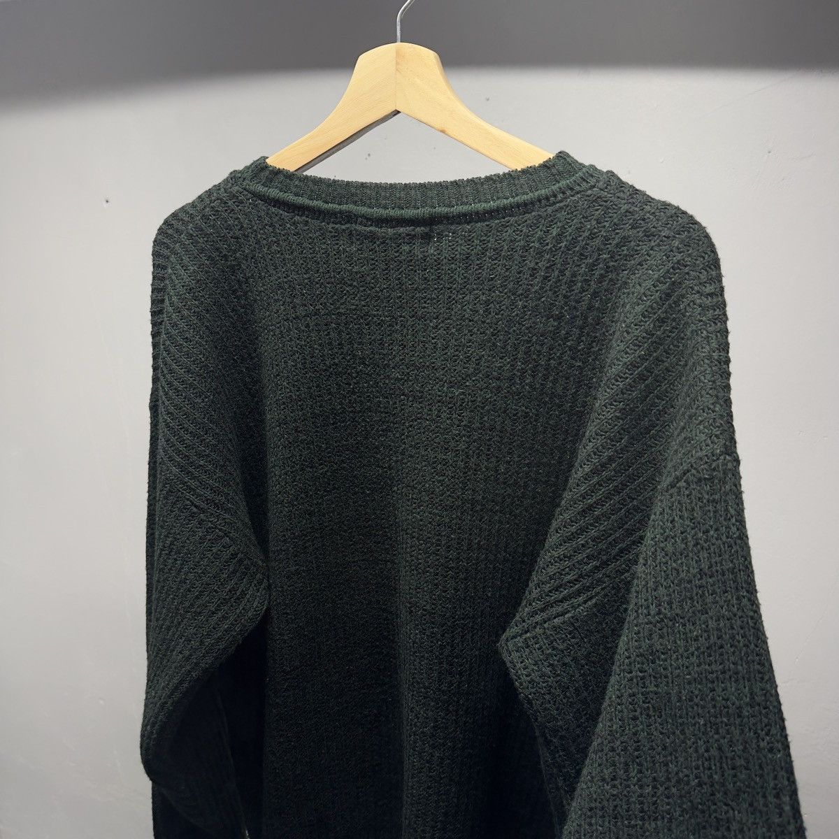 Vintage 90s Dark Green Acrylic Sweater ERD Grunge RRL USA Skater Size US M / EU 48-50 / 2 - 5 Thumbnail