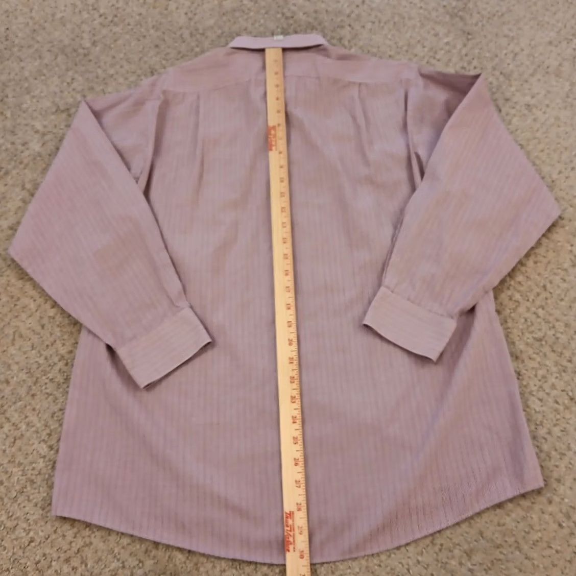 Van Heusen Van Heusen Shirt Mens Size 16 Purple Plaid Long Sleeve Button Up Cotton Blend - Vintage - Size US L / EU 52-54 / 3 - 5 Thumbnail