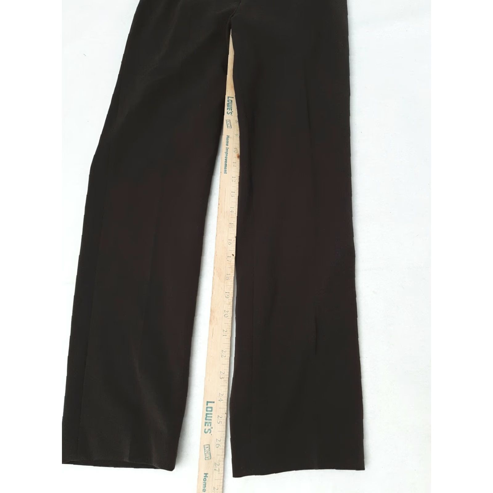Faconnable F. by Faconnable Dress Pants Womens Brown Size 6 26x27 Polyester Italy Zipper Closure Straight Leg Mens? no, Women. Size 28" / US 6 / IT 42 - 5 Thumbnail