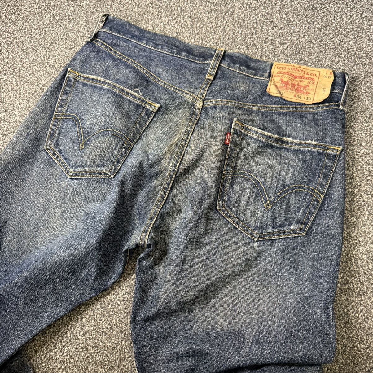 14th Addiction Y2K Levis 501 Baggy Wide Leg Denim W34 Size US 34 / EU 50 - 7 Thumbnail