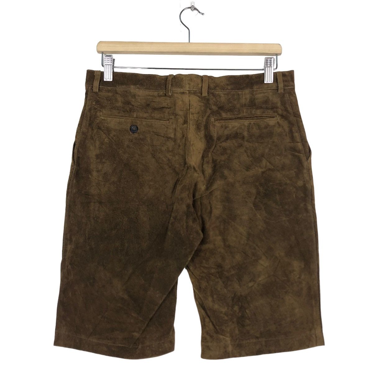ADAM ET ROPE 🔥VTG SHORT PANTS LEATHER ADAM ET ROPE ISSEY MIYAKE Size US 32 / EU 48 - 7 Thumbnail