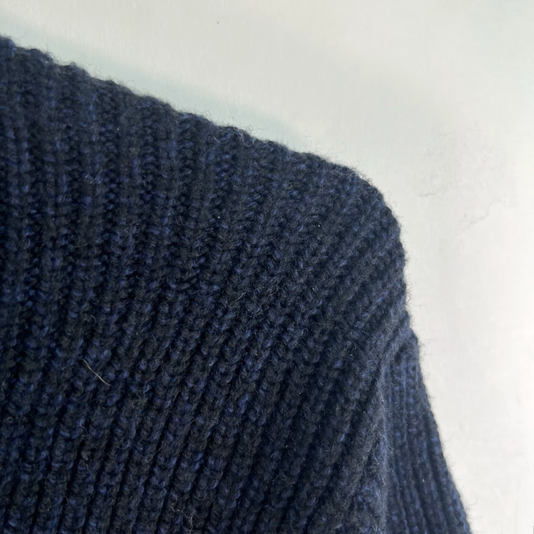 Uniqlo Uniqlo Wool Blend Cropped Sweater Womens M Blue Pullover Knit 90s Casual Winter Fall Size M / US 6-8 / IT 42-44 - 3 Thumbnail