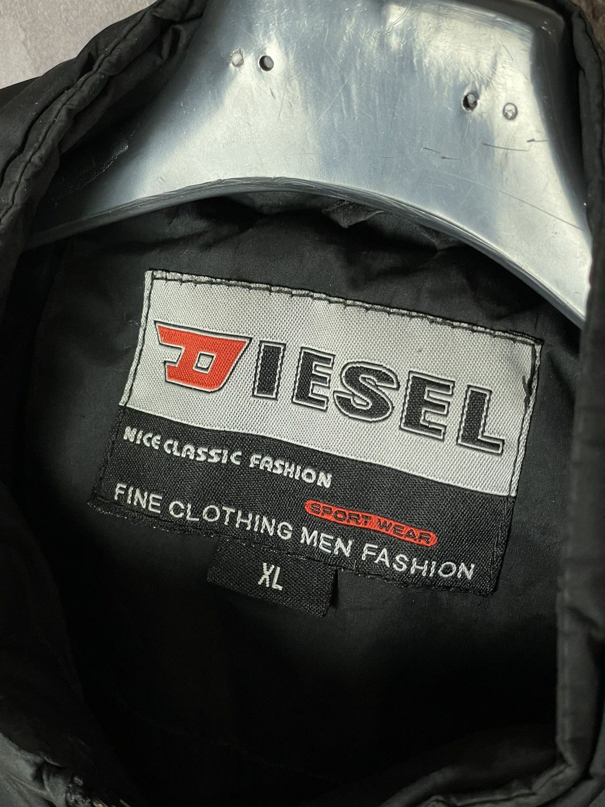 Diesel × Vintage Diesel Vintage Y2K Bomber Nylon Moto Jacket Size XL / US 12-14 / IT 48-50 - 11 Thumbnail