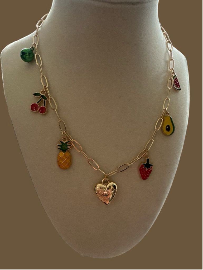 Other 23- Strawberry Charm Necklace Size ONE SIZE - 2 Thumbnail