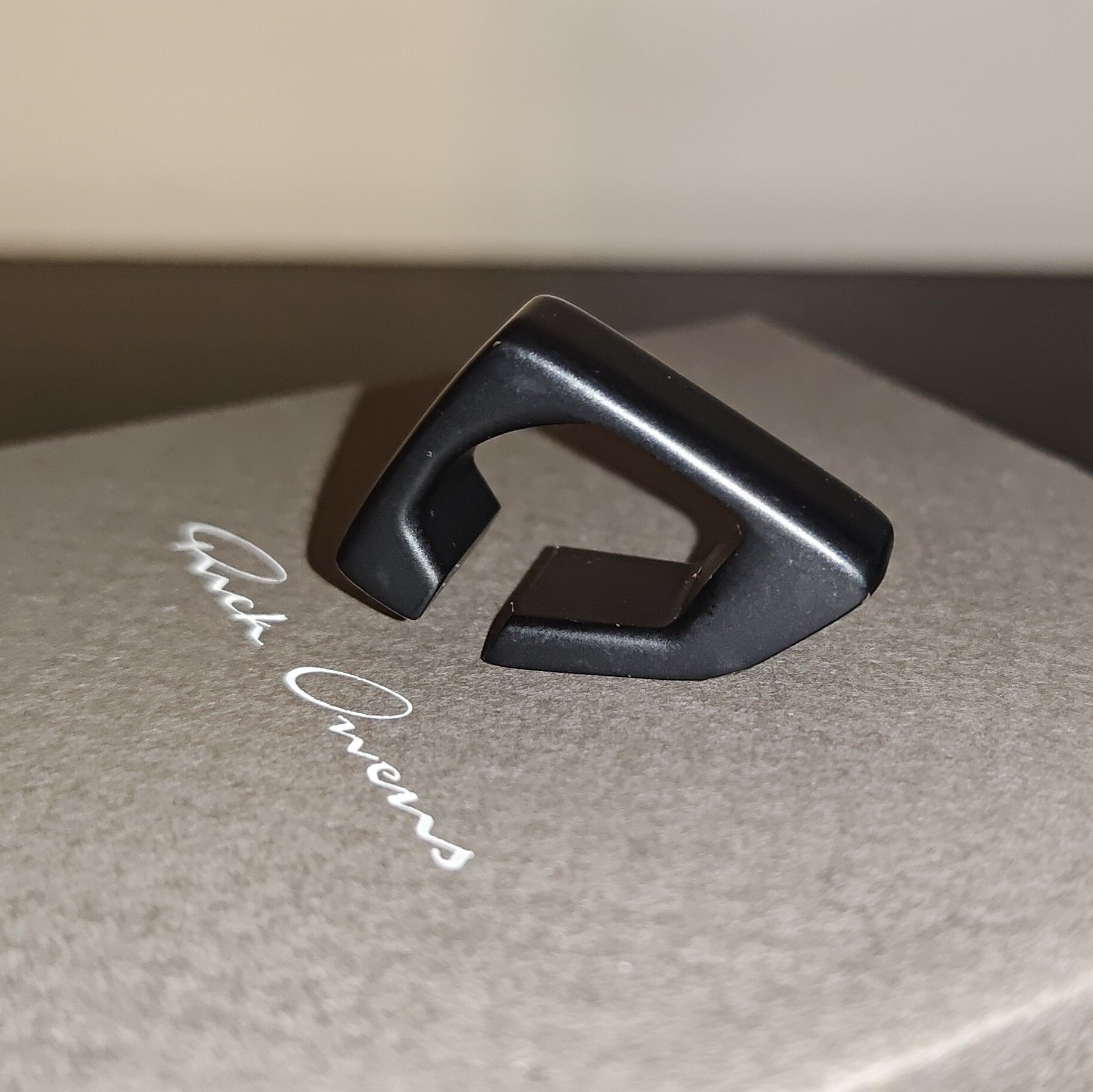 Rick Owens Rick Owens Strobe Black Leather Snap Choker Collar FW22
