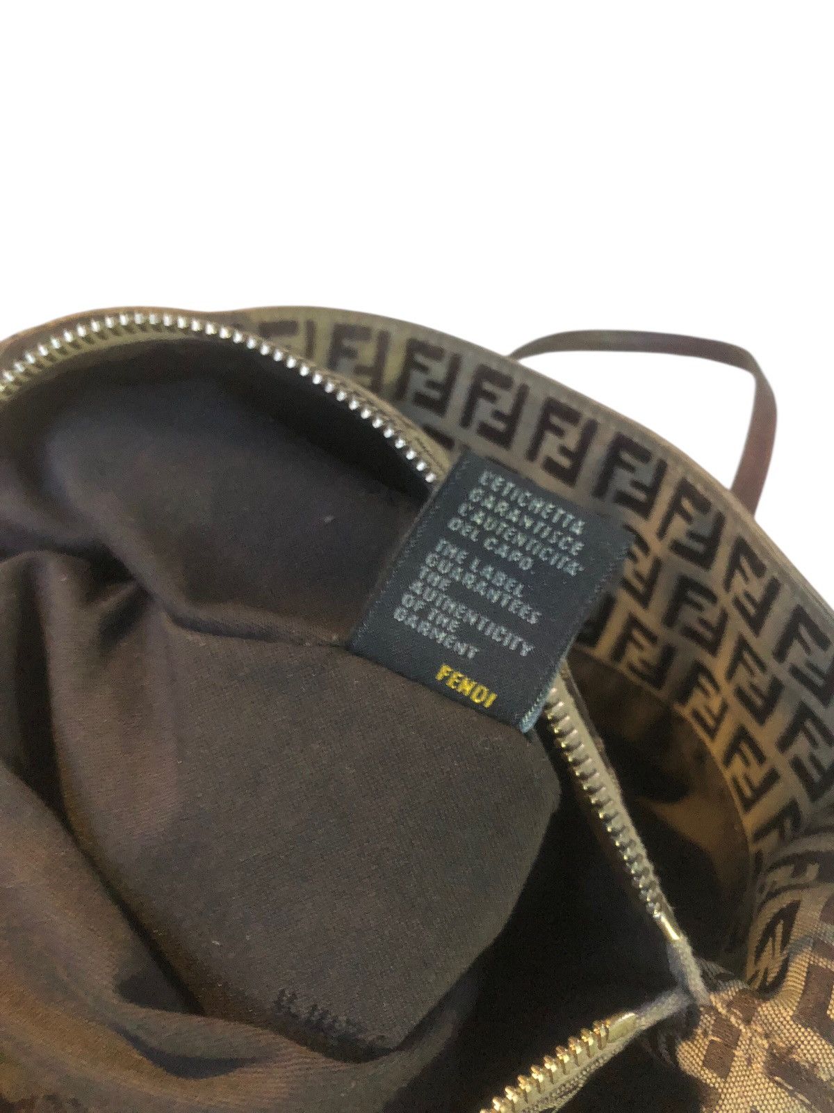 Fendi 🔥Vintage FENDI ROMA 2000-2010 Small Zucchino Canvas Tote Bag Size ONE SIZE - 13 Thumbnail