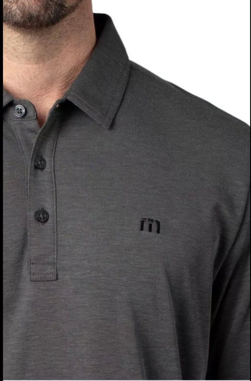 TravisMathew New Travis Mathew Langley Golf Polo Small Gray TM Size US S / EU 44-46 / 1 - 2 Thumbnail