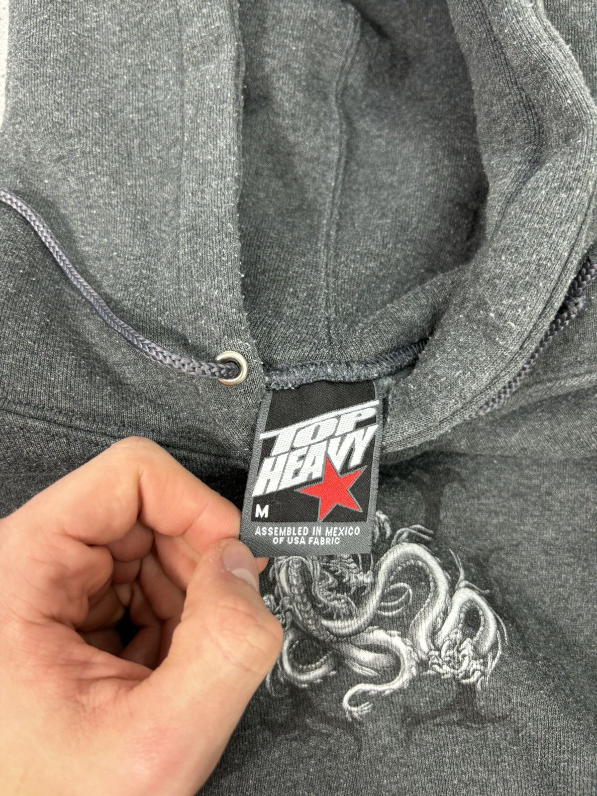 JNCO × Rap Tees × Vintage Vintage 90s USA Top Heavy Cotton Hip Hop Hoodie Baggy Size US M / EU 48-50 / 2 - 7 Thumbnail