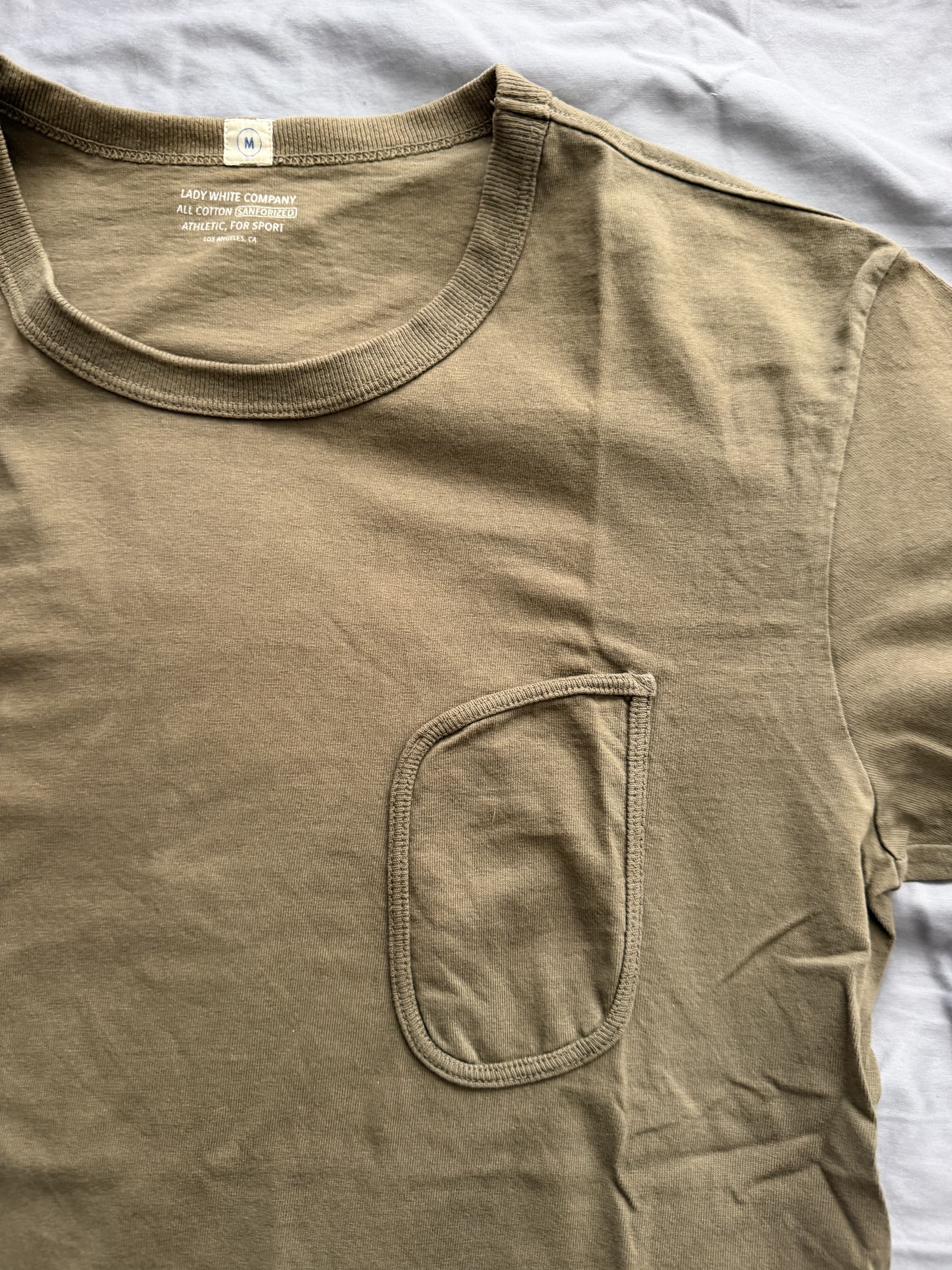 Lady White Co. Lady White Co. Clark Pocket Tee Olive Size US M / EU 48-50 / 2 - 2 Thumbnail