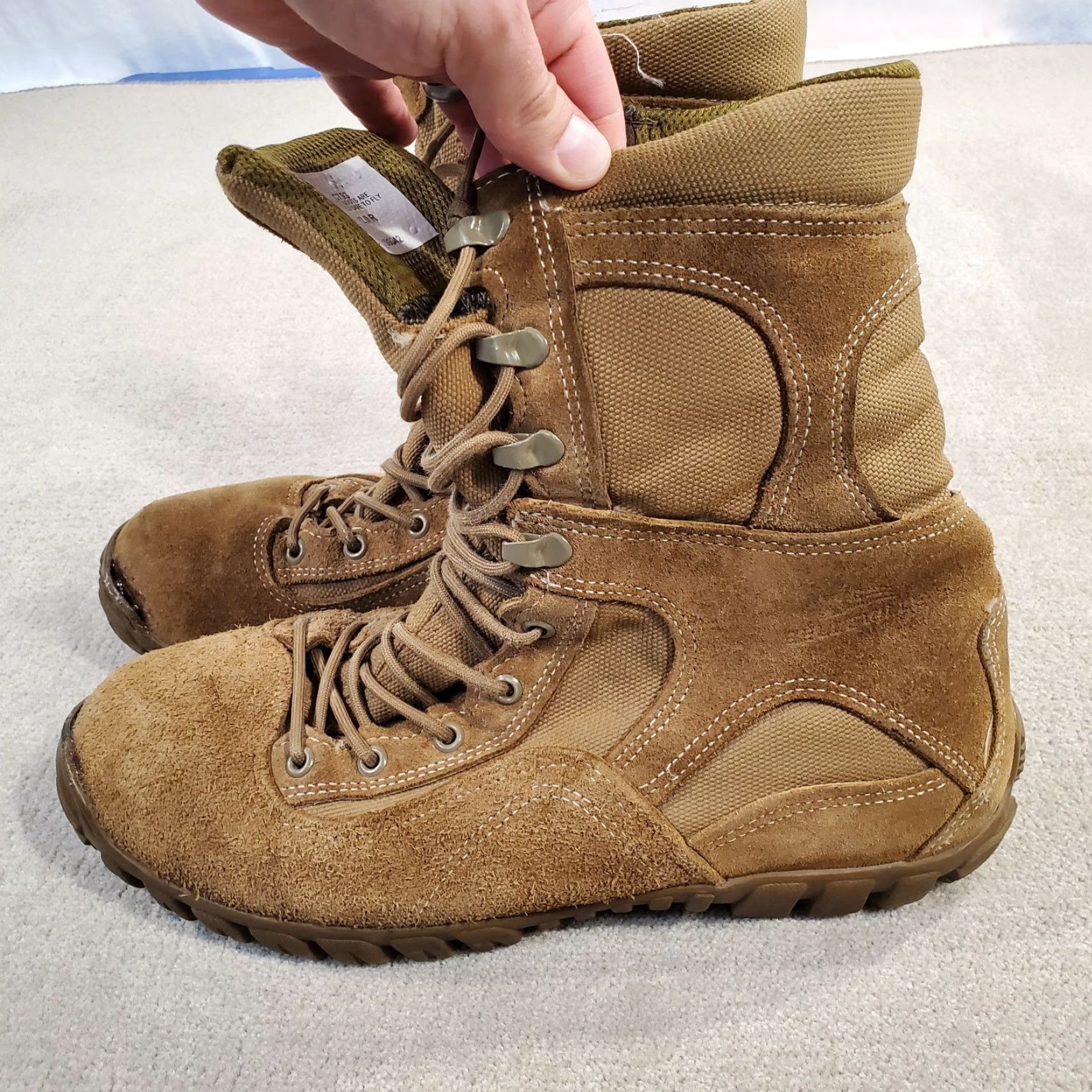 Vintage Belleville Boots Mens 12 R Brown Gore-Tex Insulated Leather Workwear Lace-up Military & Air Force Boots Mens Shoes Size US 12 / EU 45 - 7 Thumbnail