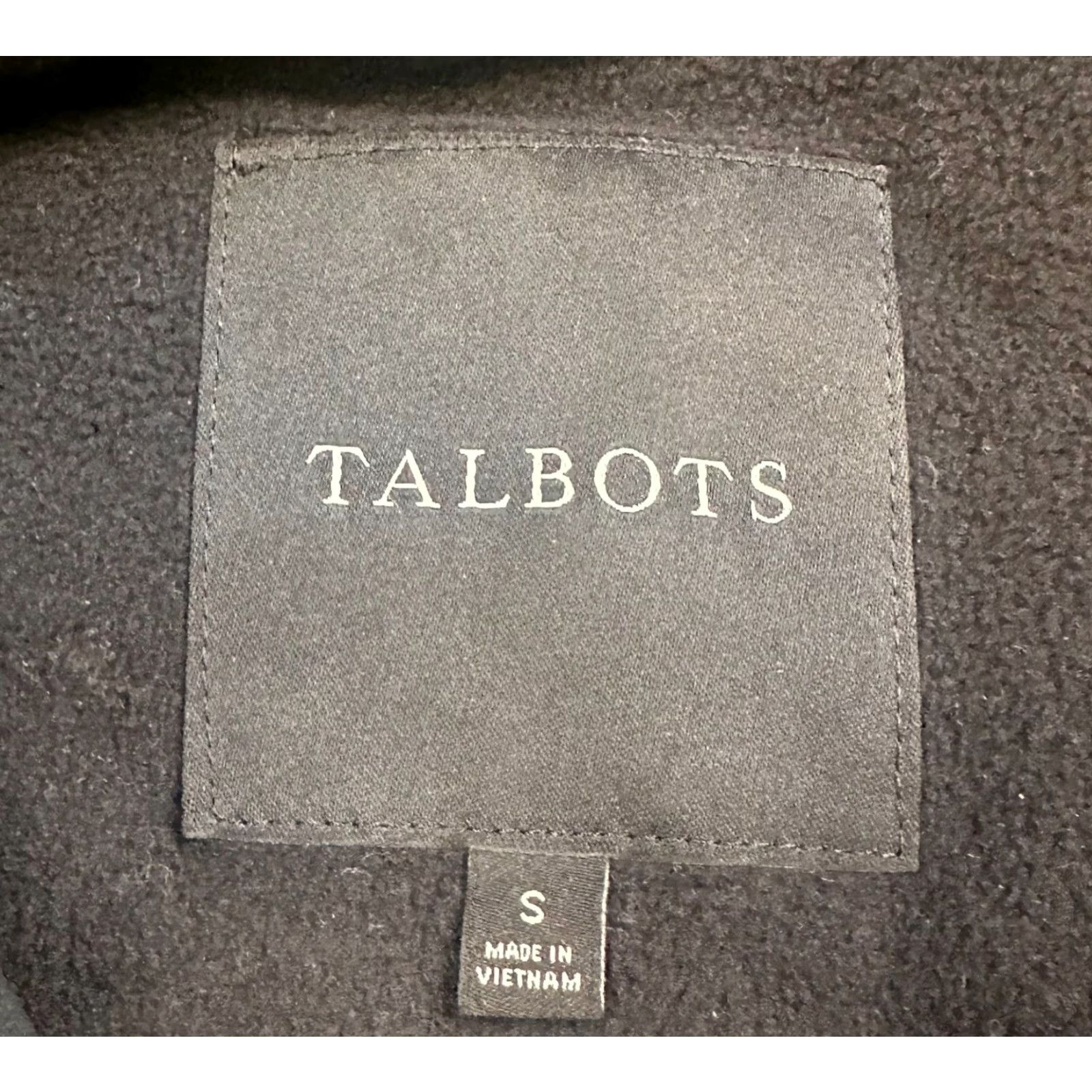 Talbots Talbots Womens Vest Full Zip Button Diamond Puffer Quilted Fleece Interior Argyle Diamond Black Small Regular Size S Size S / US 4 / IT 40 - 5 Thumbnail