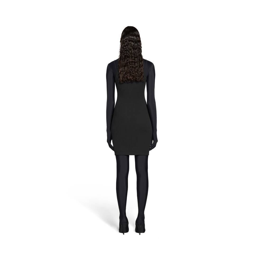 Balenciaga o1bcso1str1124 Outside Loop Strap Mini Dress in Washed Black Size M / US 6-8 / IT 42-44 - 5 Thumbnail