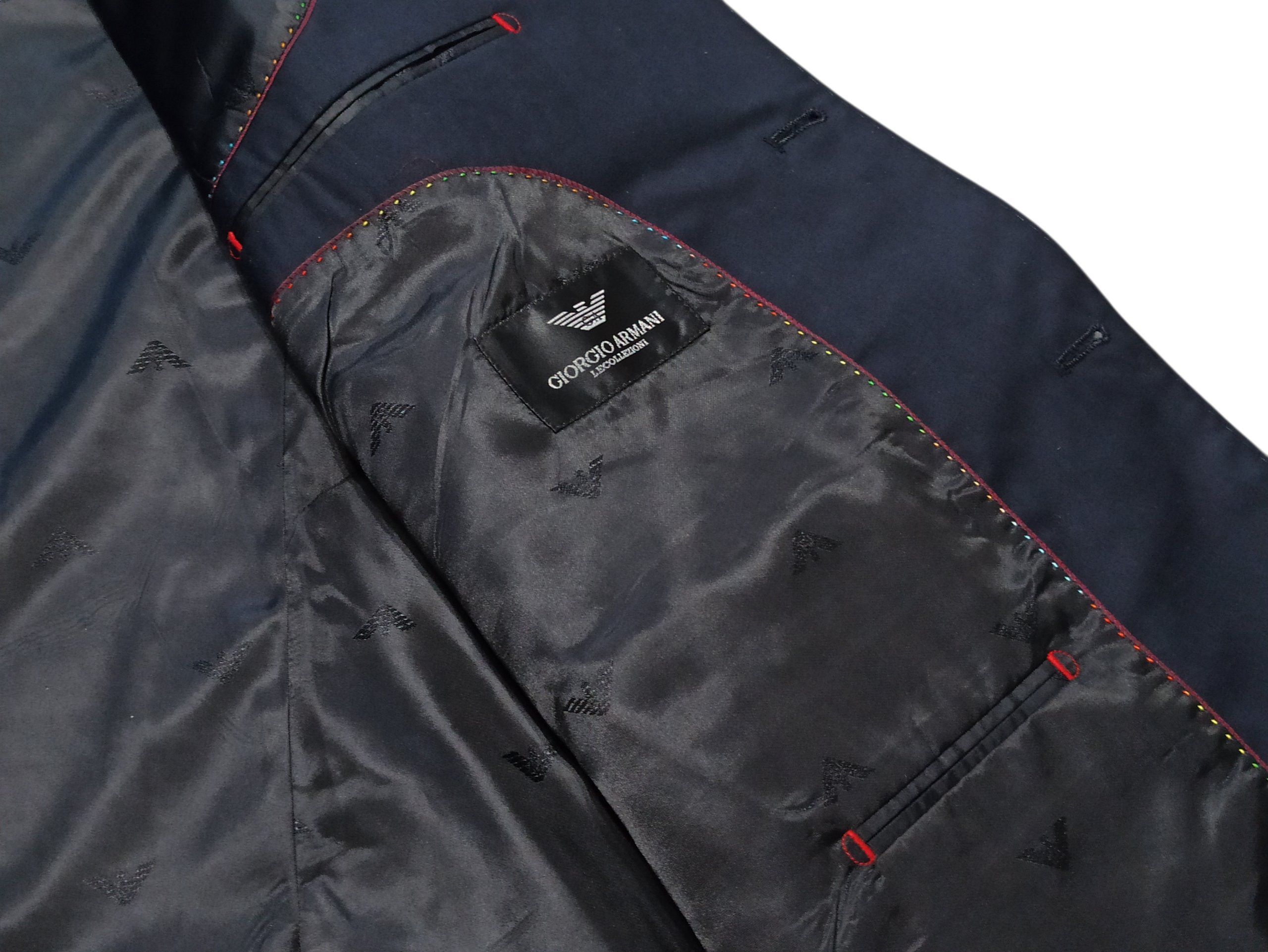 Giorgio Armani Giorgio Armani Navy Blue Wool & Cashmere 2-Piece Suit EU 54 Size 54R - 4 Thumbnail