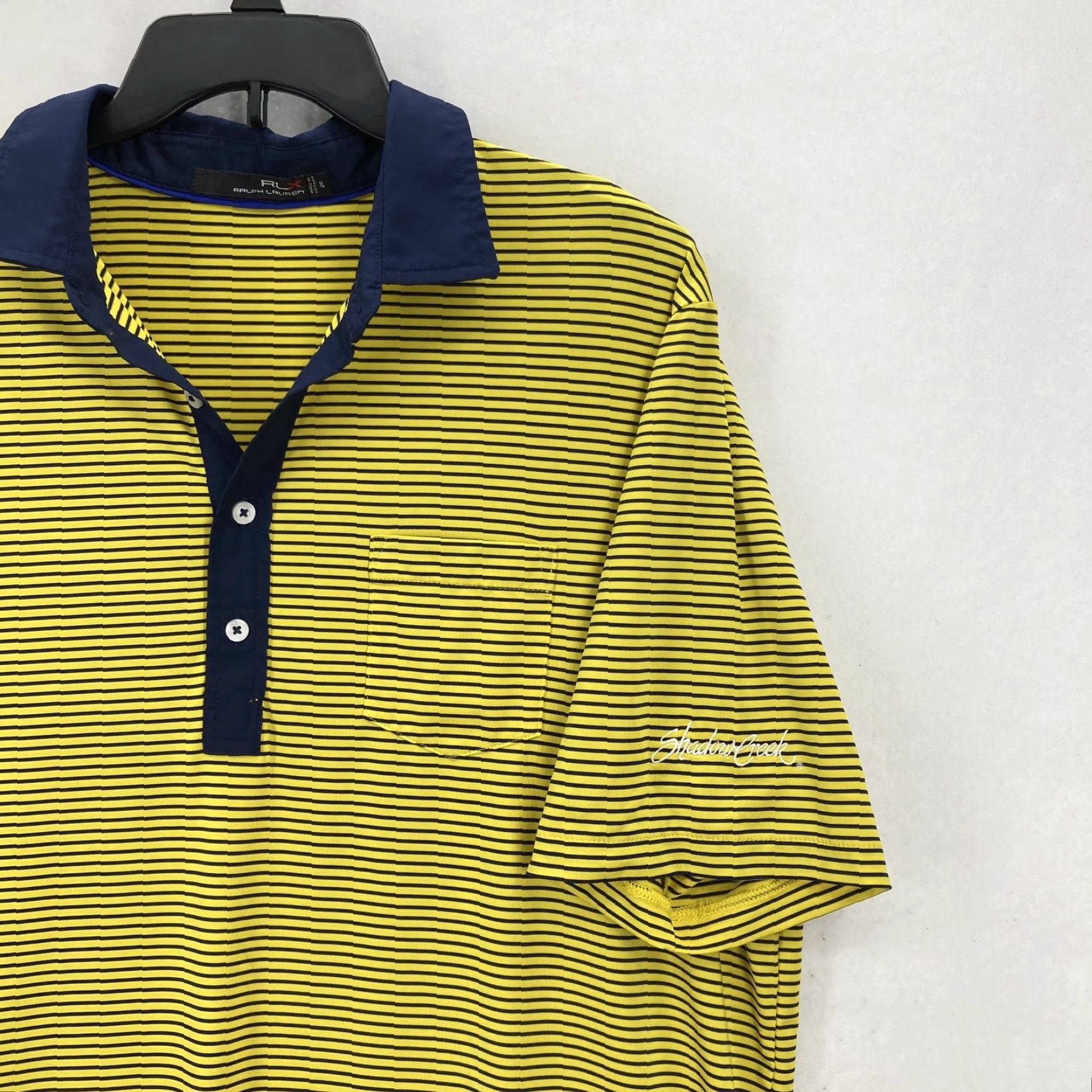 Ralph Lauren Ralph Lauren RLX Polo Shirt Mens XL Striped Golf Performance Short Sleeve Preppy Size US XL / EU 56 / 4 - 2 Thumbnail