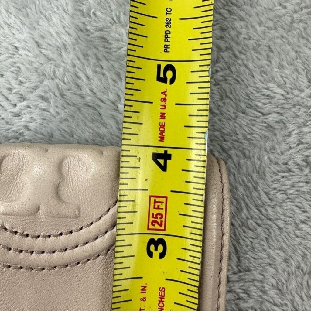 Tory Burch Tory Burch Mini Flap Wallet Leather Bedrock Cream Size ONE SIZE - 15 Thumbnail