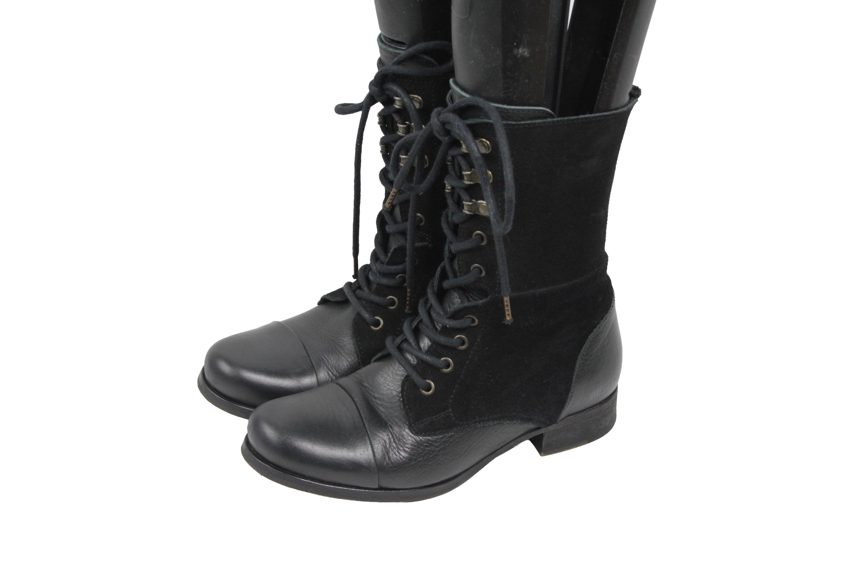 Diesel Avant Garde Combat Biker Side Zip Boots Size US 6 / IT 36 - 3 Thumbnail