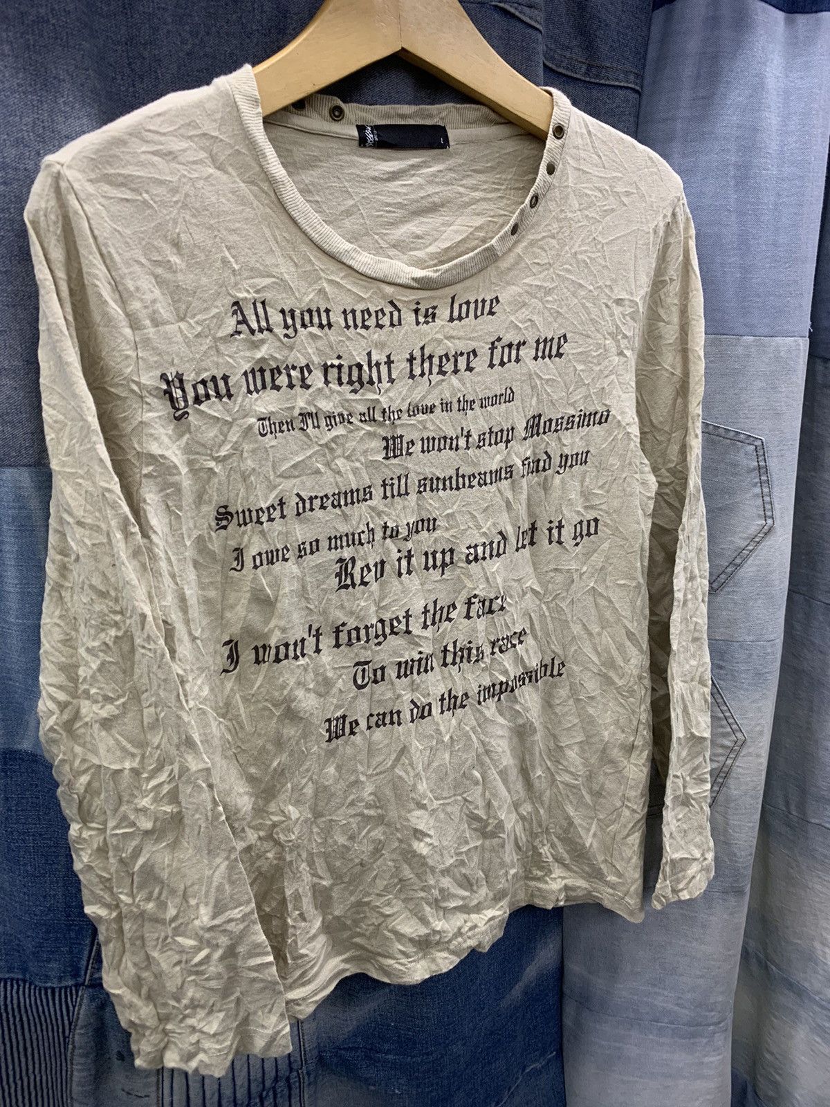 Hysteric Glamour × If Six Was Nine × Japanese Brand ALL YOU NEED IS LOVE japanesebrand Size US M / EU 48-50 / 2 - 2 Thumbnail
