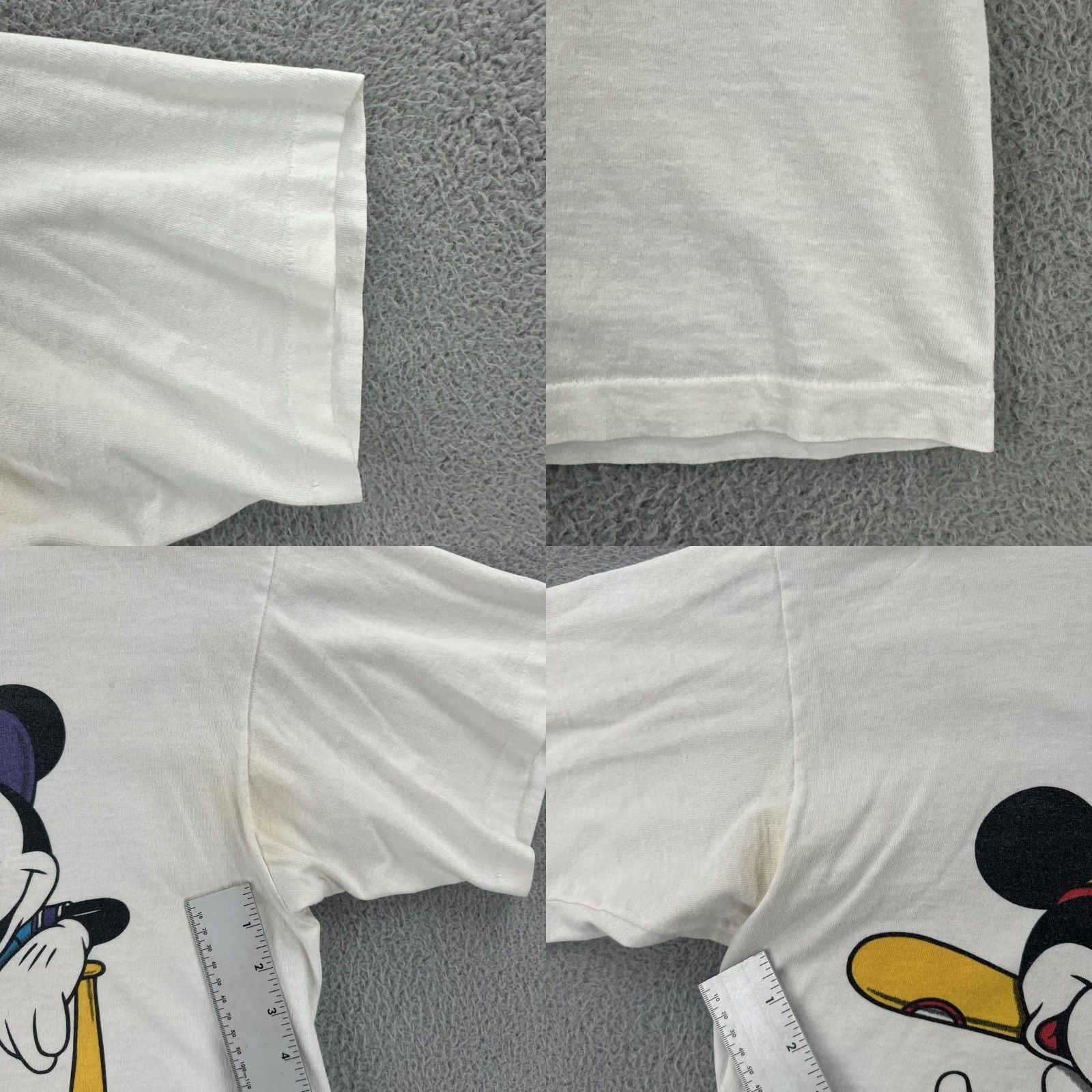 Disney VINTAGE Disney Men’s XL White Single Stitch Shirt Mickey & Minnie Mouse Graphic Tee Shirt Adults XL White Cotton 90s 80s Cartoon Mens Size US XL / EU 56 / 4 - 8 Thumbnail