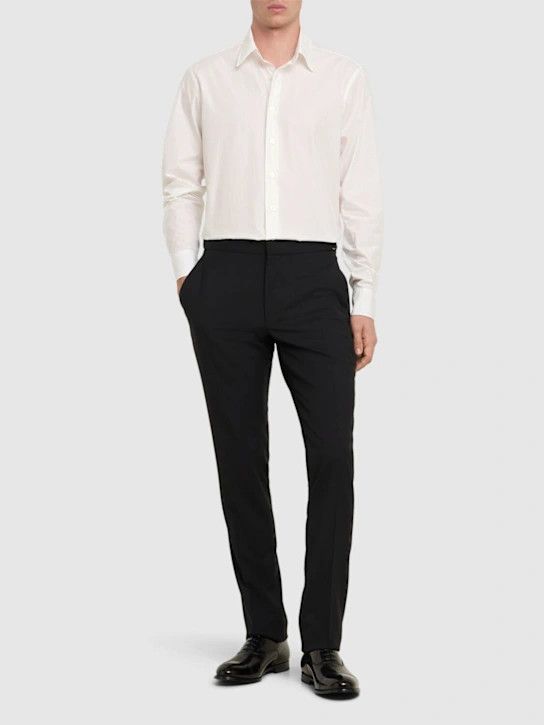 Lardini o1lsvrm0425 Cotton Poplin Shirt in White Size US L / EU 52-54 / 3 - 4 Thumbnail