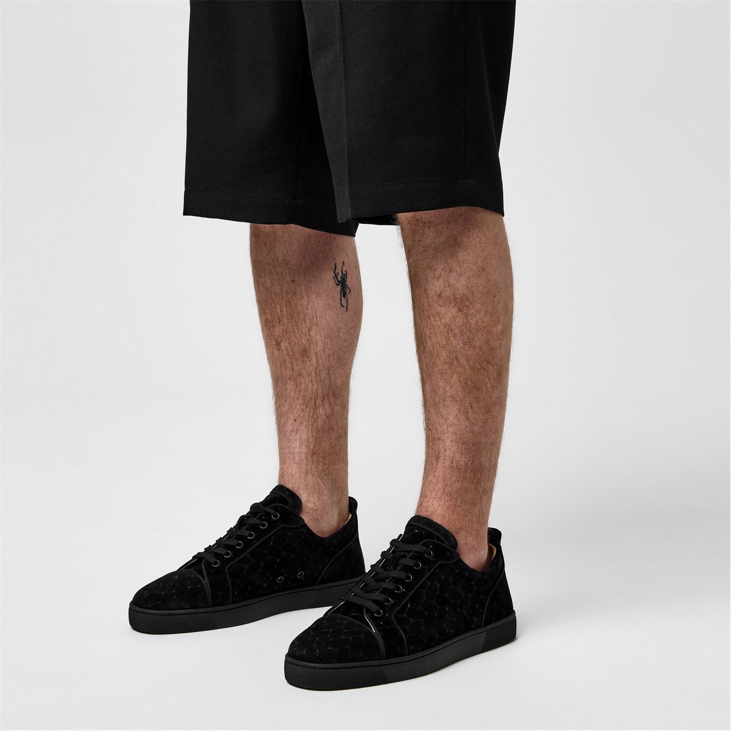 Christian Louboutin Louis Junior Braided Suede Sneakers Size US 9.5 / EU 42-43 - 2 Thumbnail