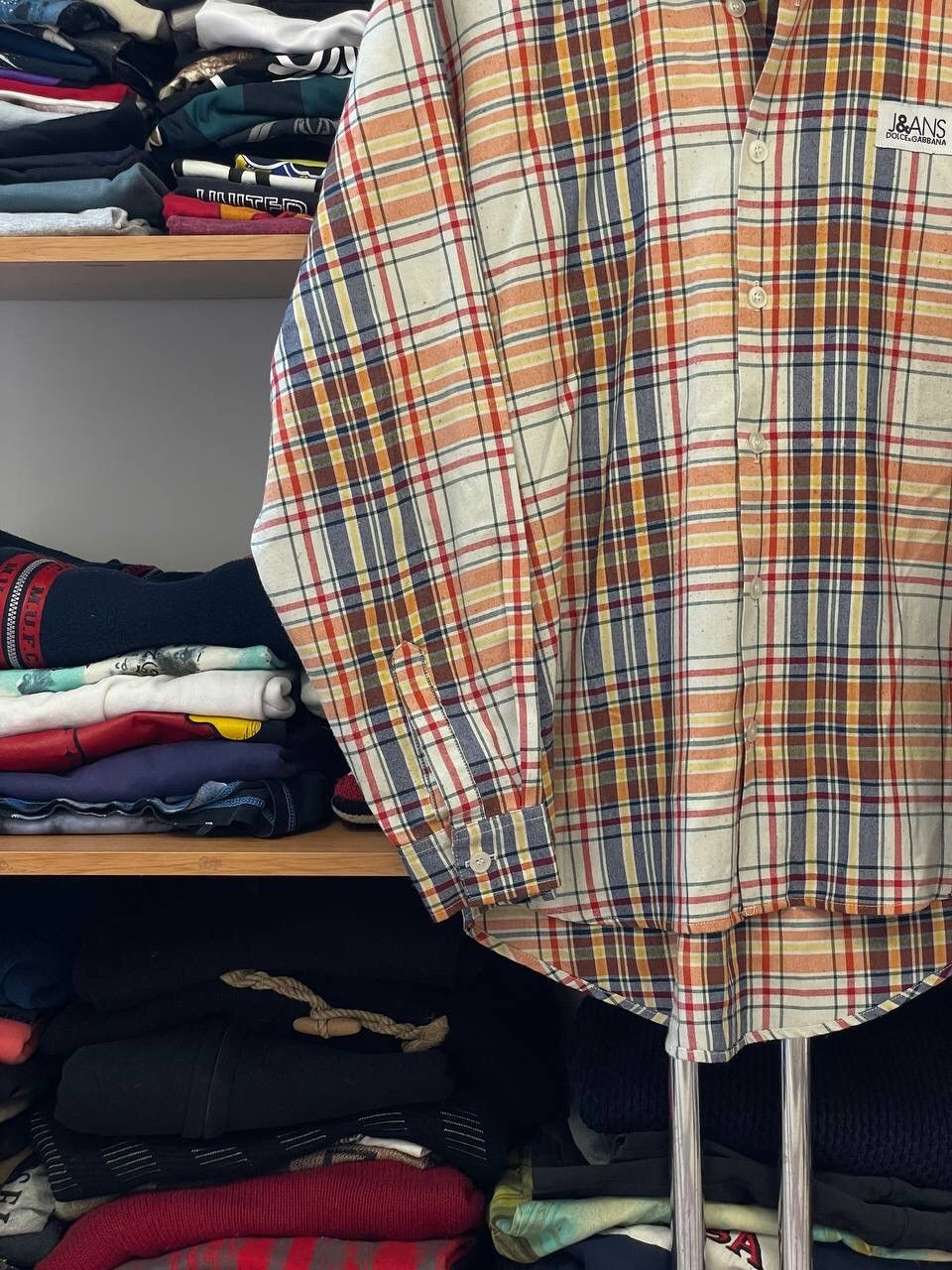 Dolce & Gabbana Vintage Dolce & Dabbana Luxury Button Up Checked Shirt Size US M / EU 48-50 / 2 - 5 Thumbnail