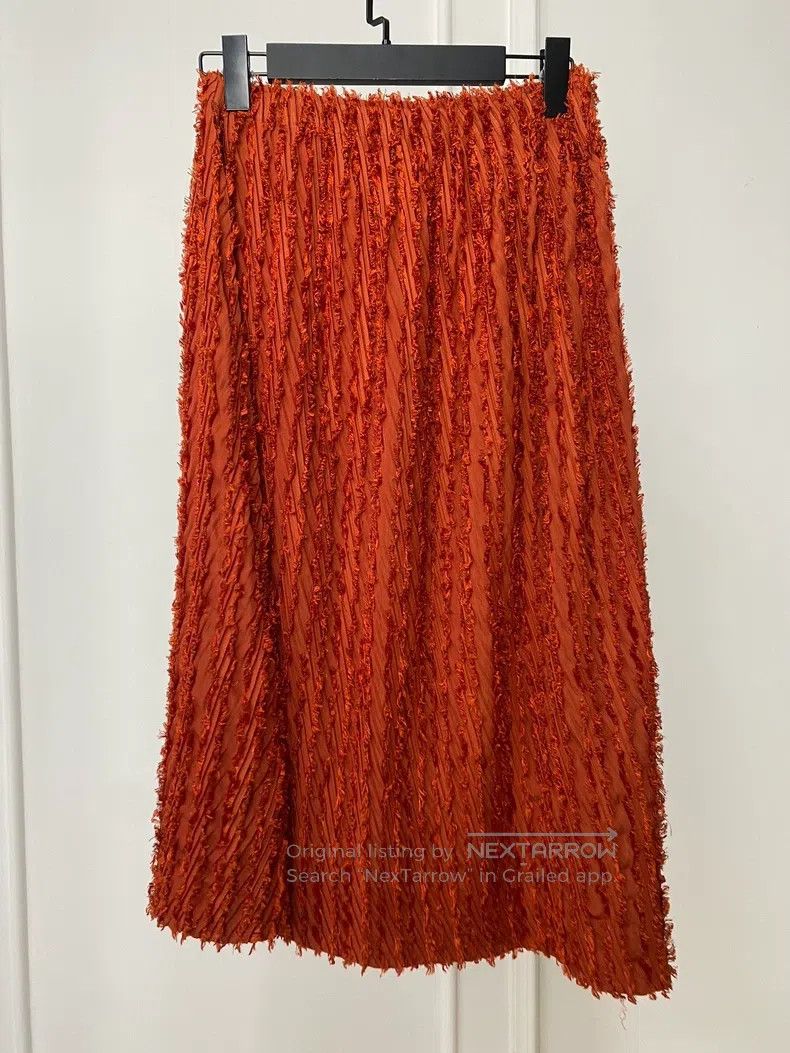 Issey Miyake Issey Miyake Pleated Long Furry Skirt Size 26" / US 2 / IT 38 - 3 Thumbnail