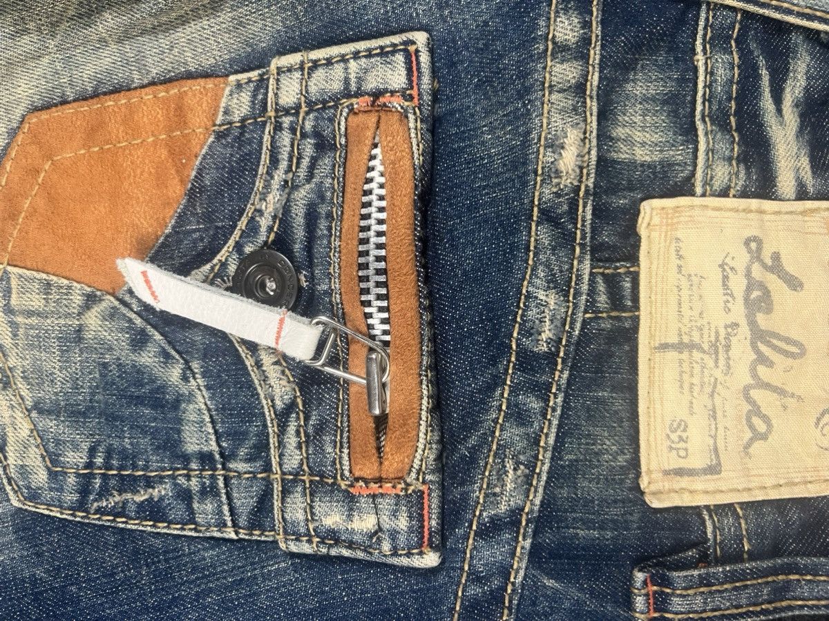 In The Attic FADE 🔥 Lolita Concert Club Flare Honeycomb Whiskered Jeans Size US 32 / EU 48 - 5 Thumbnail