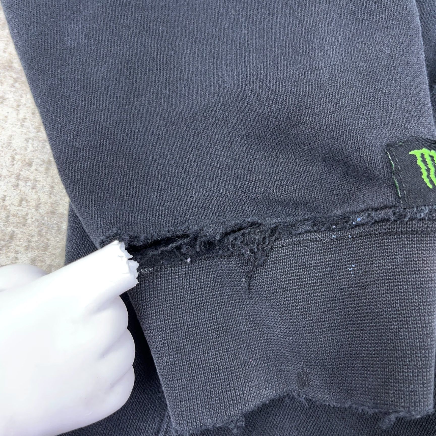 Thrasher VINTAGE Monster Energy Hoodie Men Small Full Zip Grunge Y2K Skate Logo Black Polyester Fleece All Seasons Classic Sports 90s Mens Size US S / EU 44-46 / 1 - 7 Thumbnail