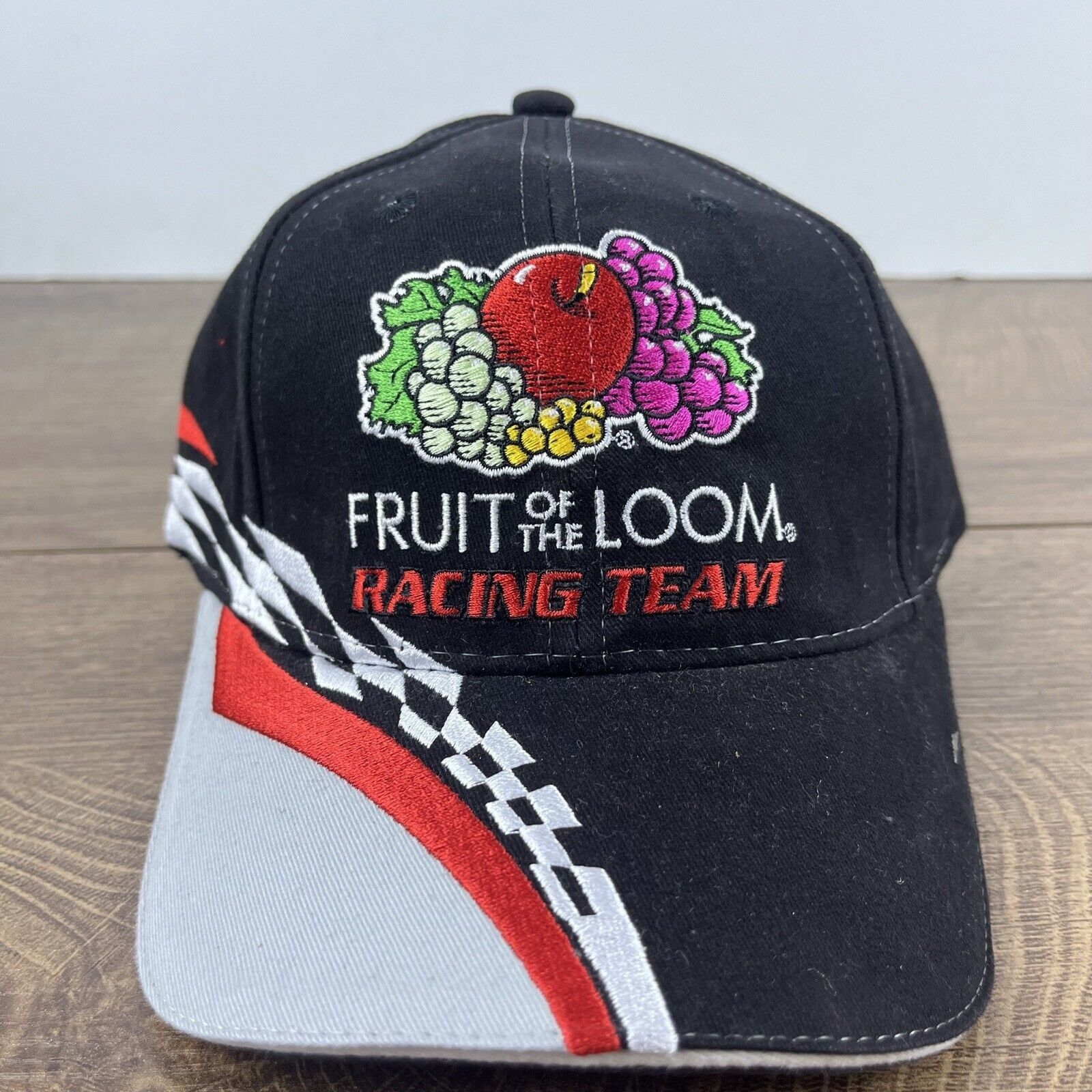 Other Fruit of the Loom Racing 55 Hat Black Cap Hat Adjustable Hat Size ONE SIZE - 3 Thumbnail