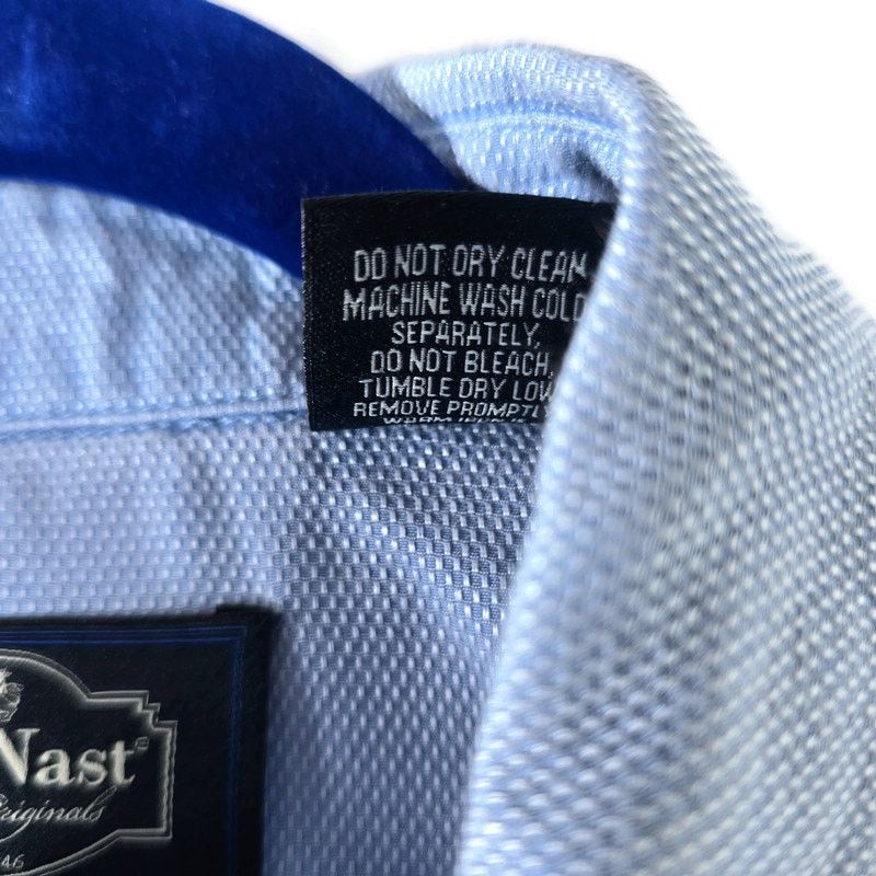 Nat Nast Nat Nast Blue Short Sleeve Button-up Silk Blend Shirt Large Size US L / EU 52-54 / 3 - 4 Thumbnail