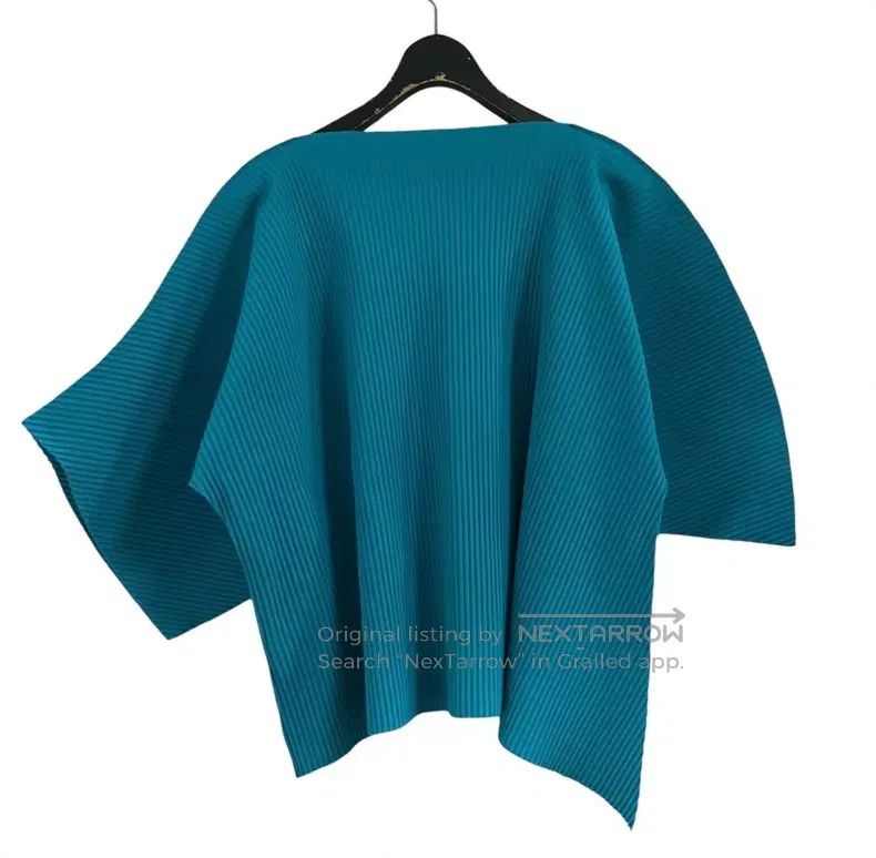 Issey Miyake Issey Miyake SIZE:one size Blue Short Sleeve Top Size XXS / US 00 / IT 34 - 3 Thumbnail