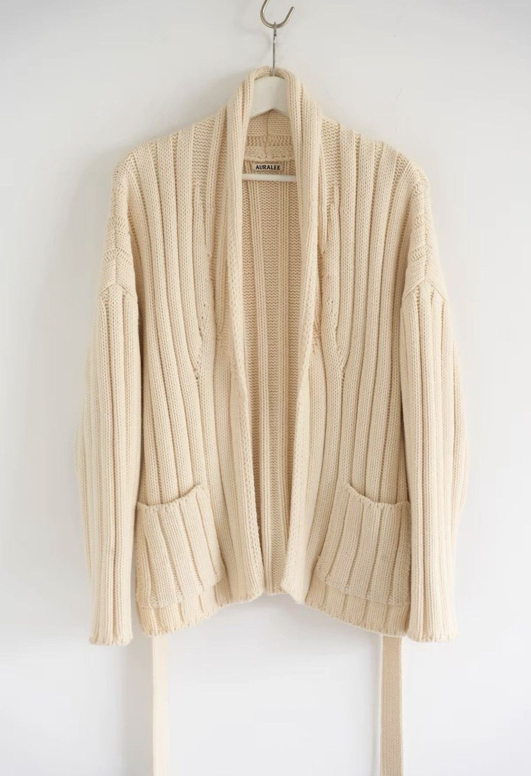 Auralee Auralee Belted Wool Knit Coat J4 Size US XS / EU 42 / 0 - 3 Thumbnail
