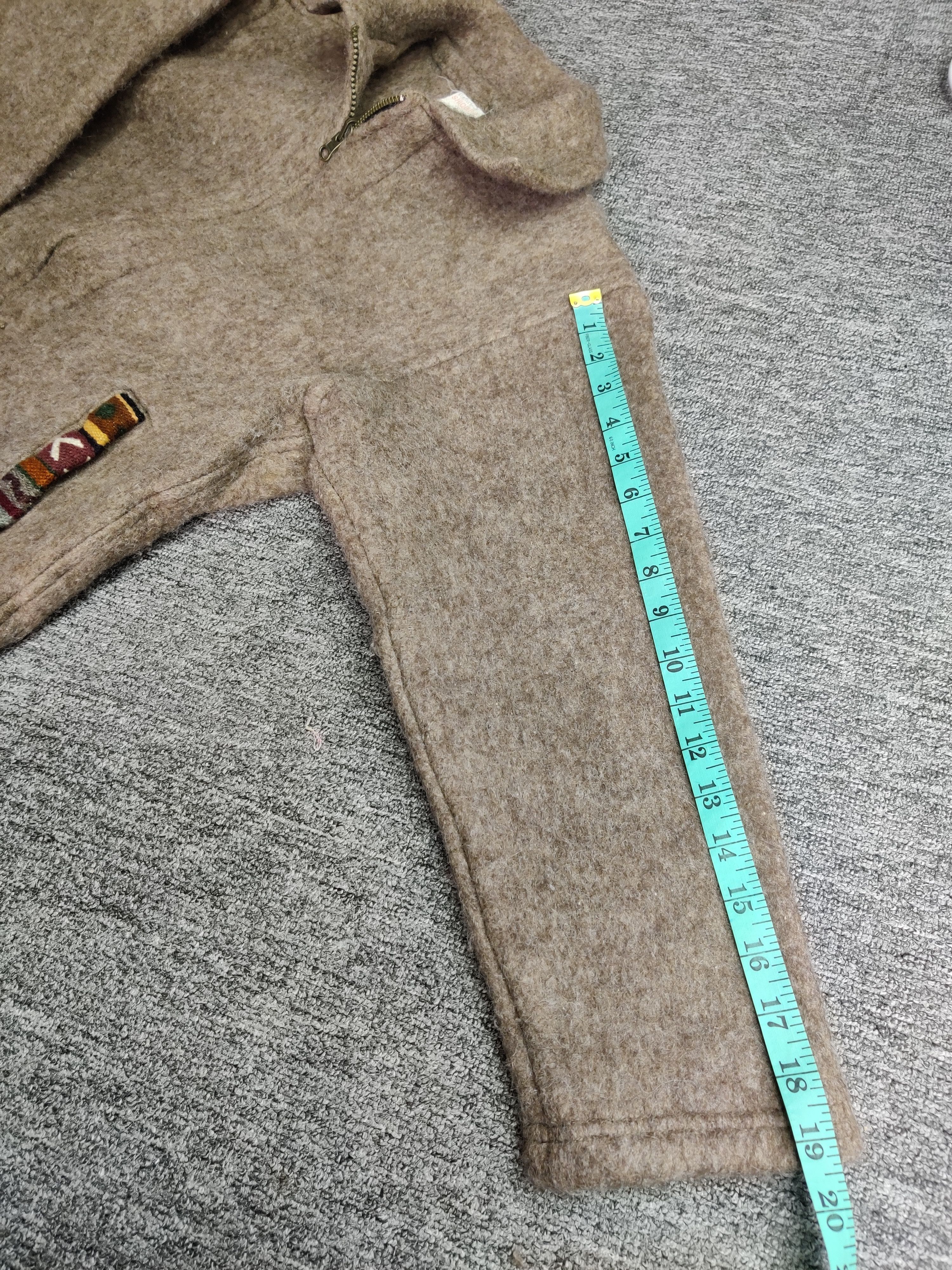 Japanese Brand Vintage Navajo Shiquiry Wool Mohair Zipper Jacket Size US M / EU 48-50 / 2 - 14 Thumbnail