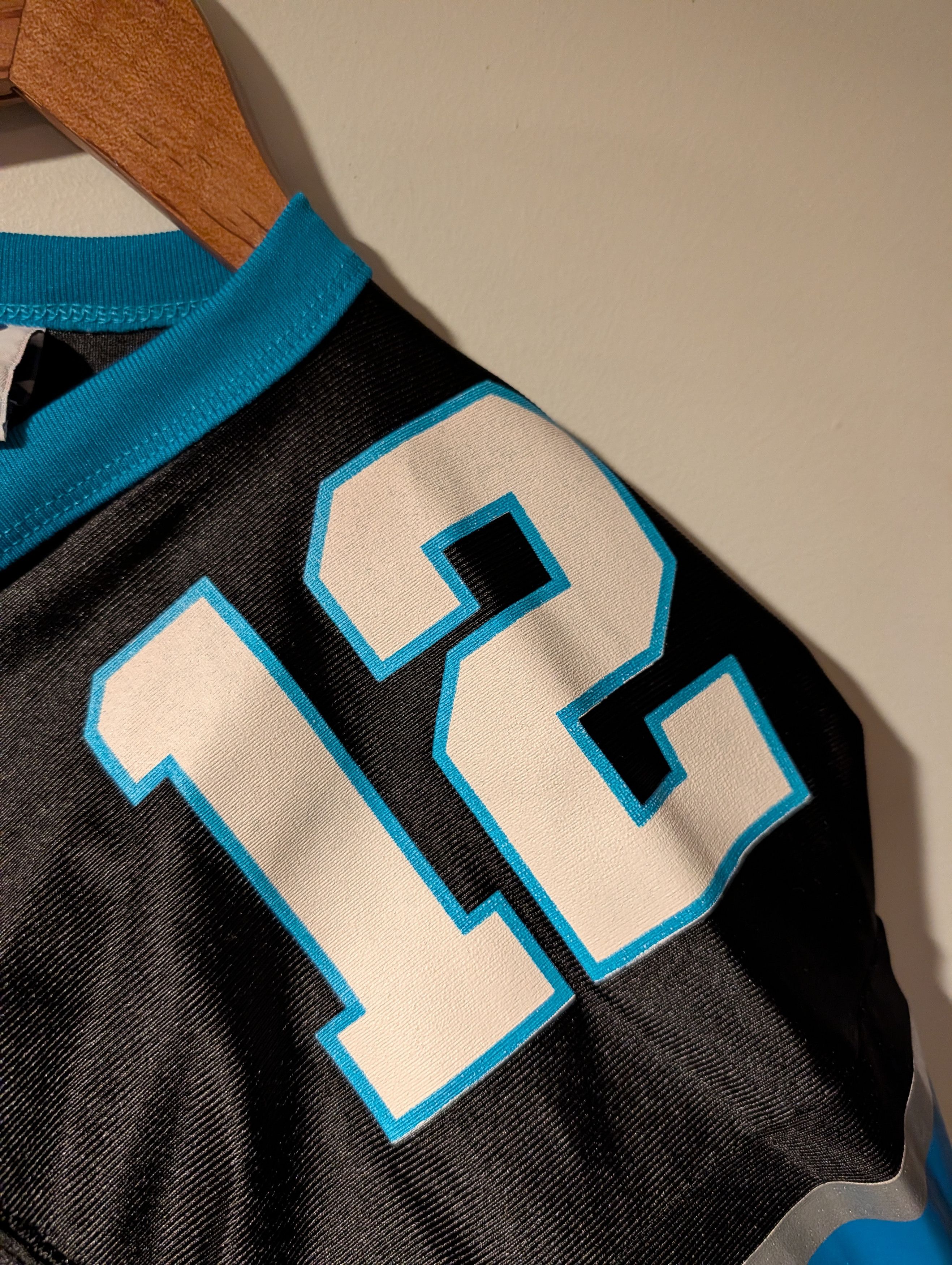 NFL Vintage Kerry Collins Carolina Panthers Athletic NFL Jersey Size US L / EU 52-54 / 3 - 9 Thumbnail