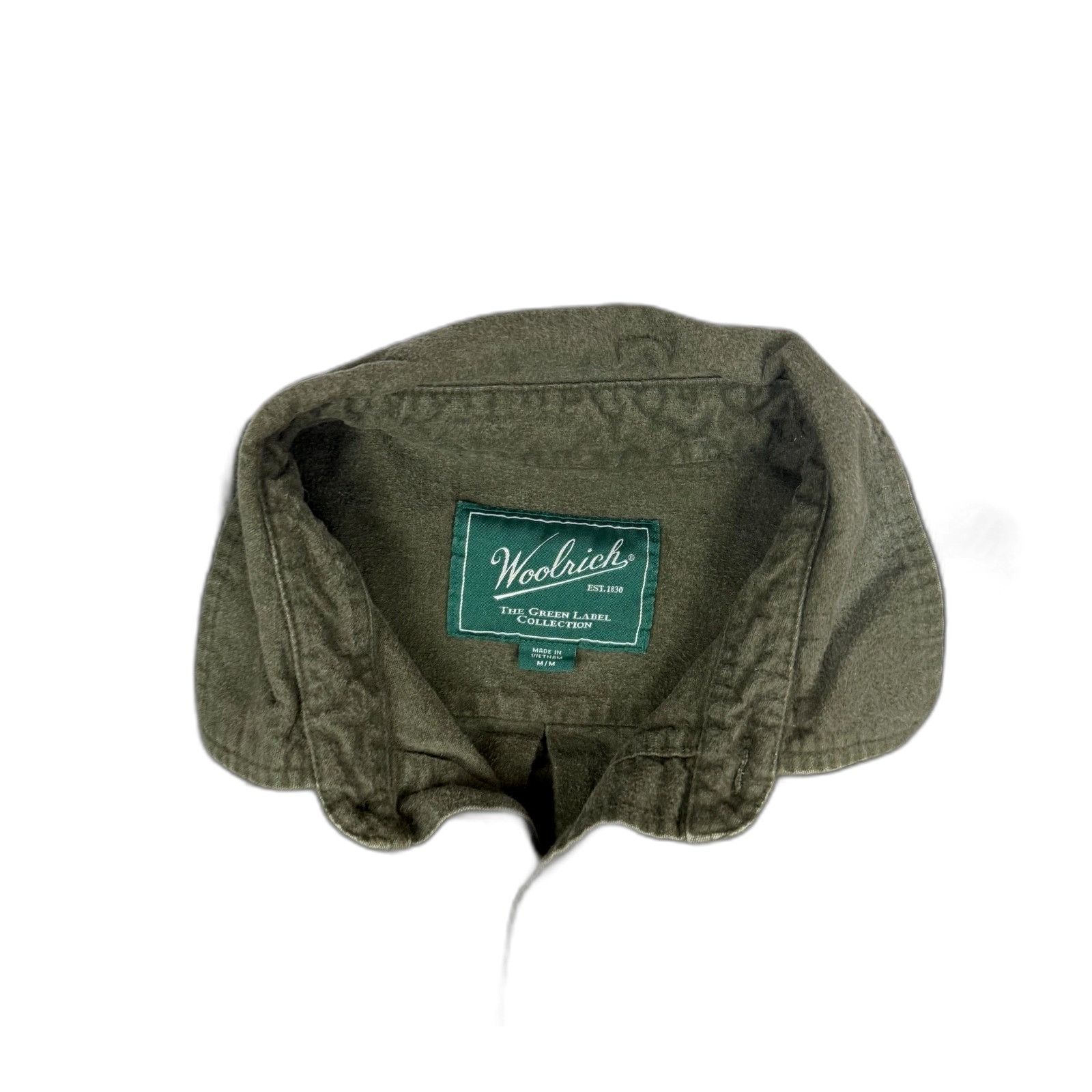 Woolrich Woolen Mills Woolrich Green Label Shirt Mens Medium Olive Button Up Workw Size US M / EU 48-50 / 2 - 4 Thumbnail