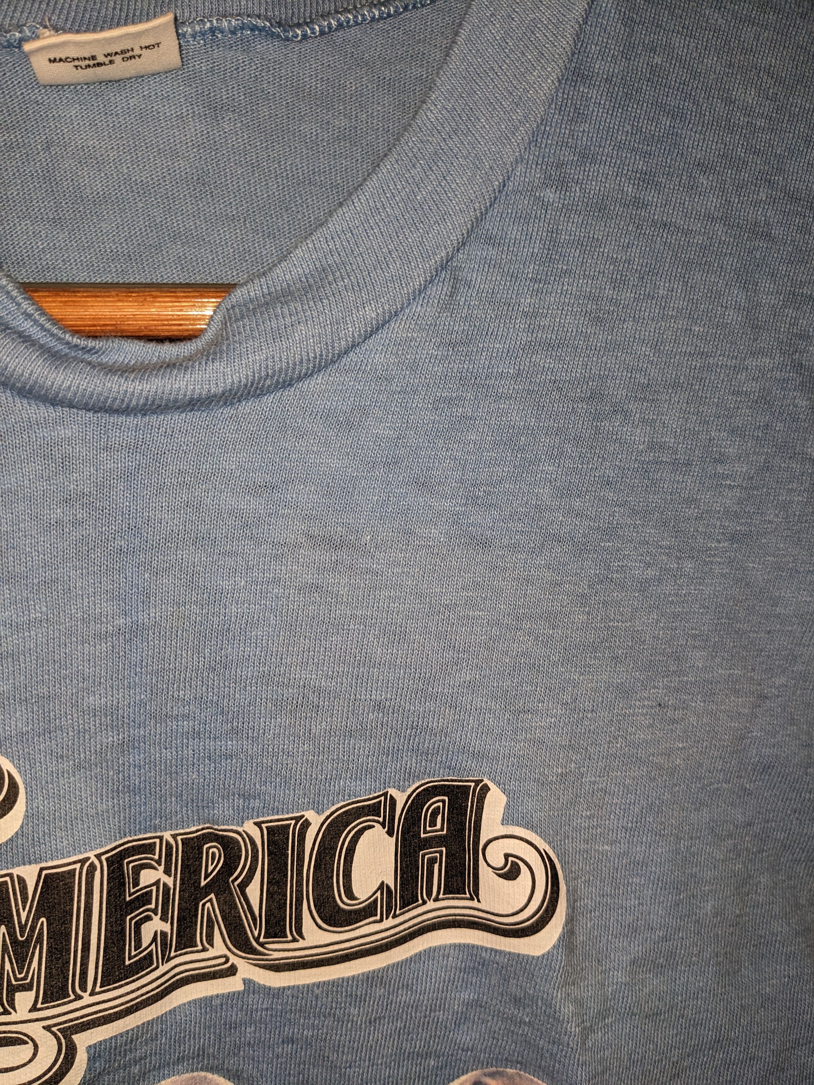 Band Tees × Vintage Vintage 70s America Rock Band Music Tour Blue Small T-Shirt Size US S / EU 44-46 / 1 - 7 Thumbnail