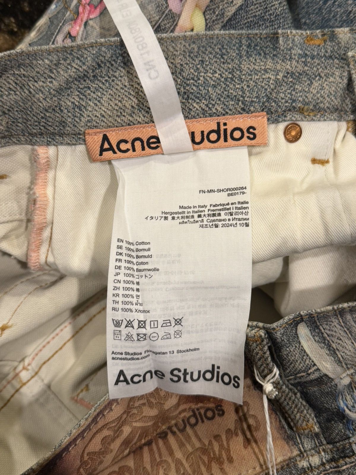 Acne Studios Acnes Studios SS25 Trompe L’Oeil Keychain Blue Denim Shorts Size US 30 / EU 46 - 10 Thumbnail